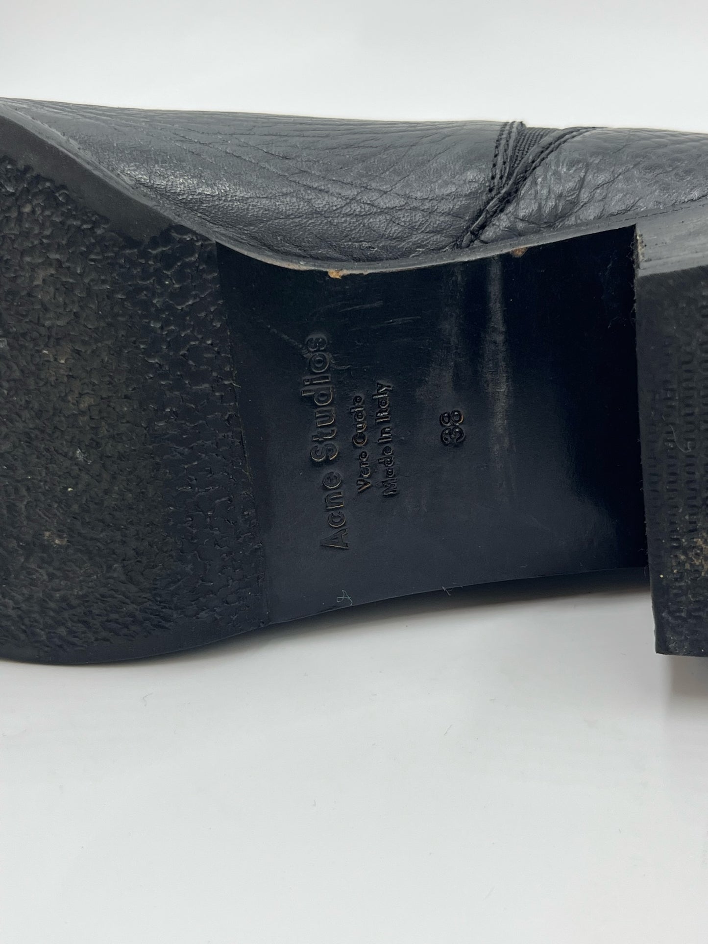 Acne Studio Black Ankle Boots Size 38