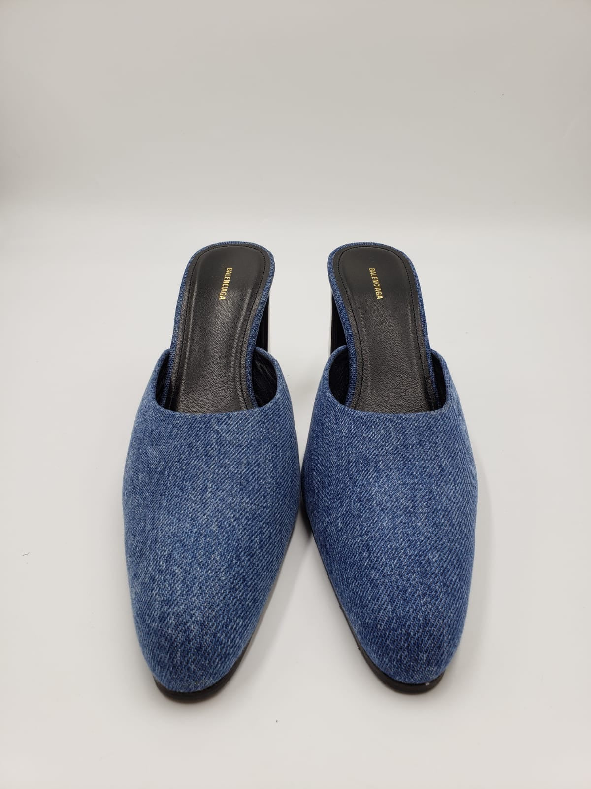 Brand New Balenciaga Blue Denim Mule Size 39