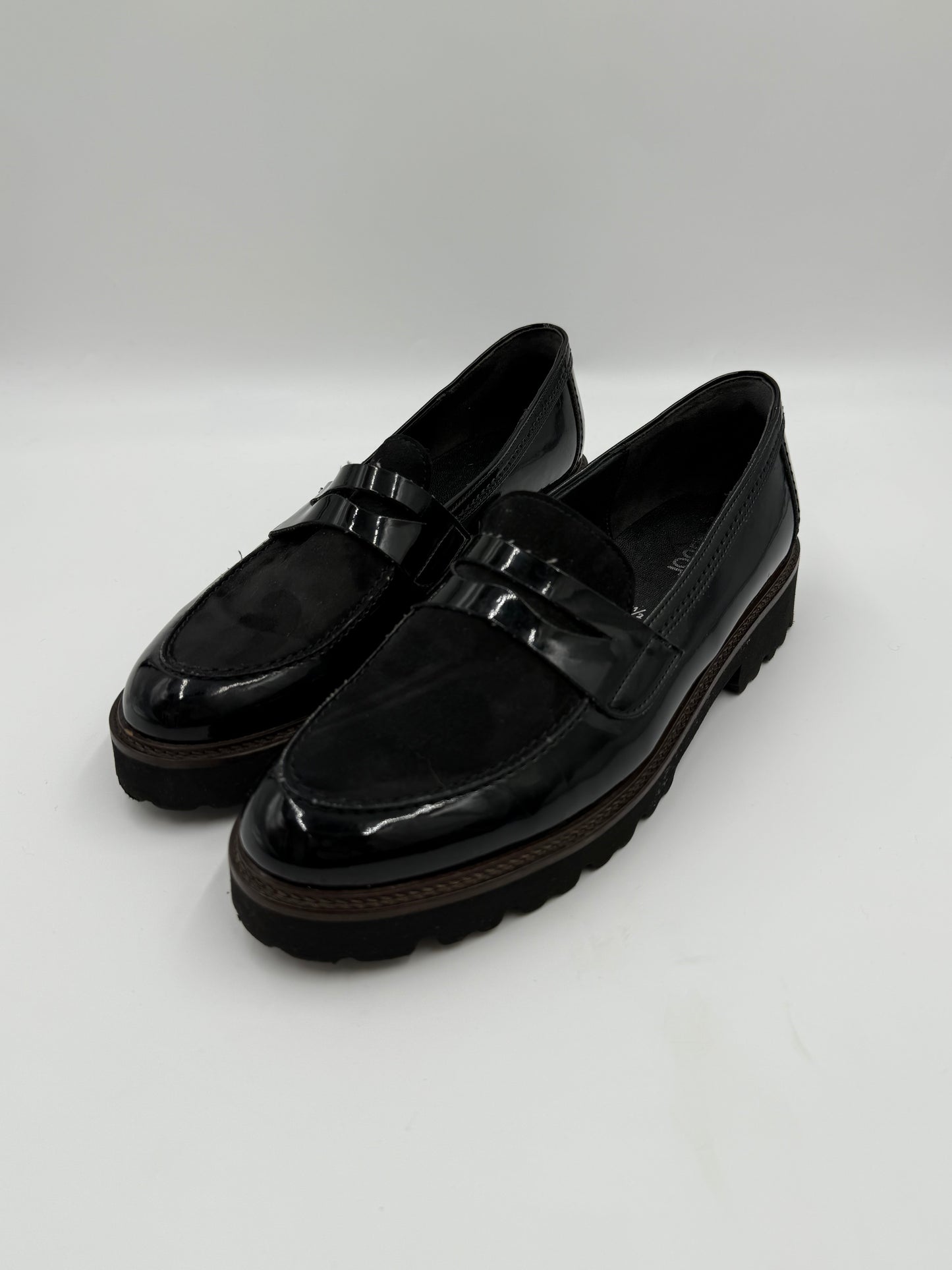 Gabor Black Loafers Size 7.5
