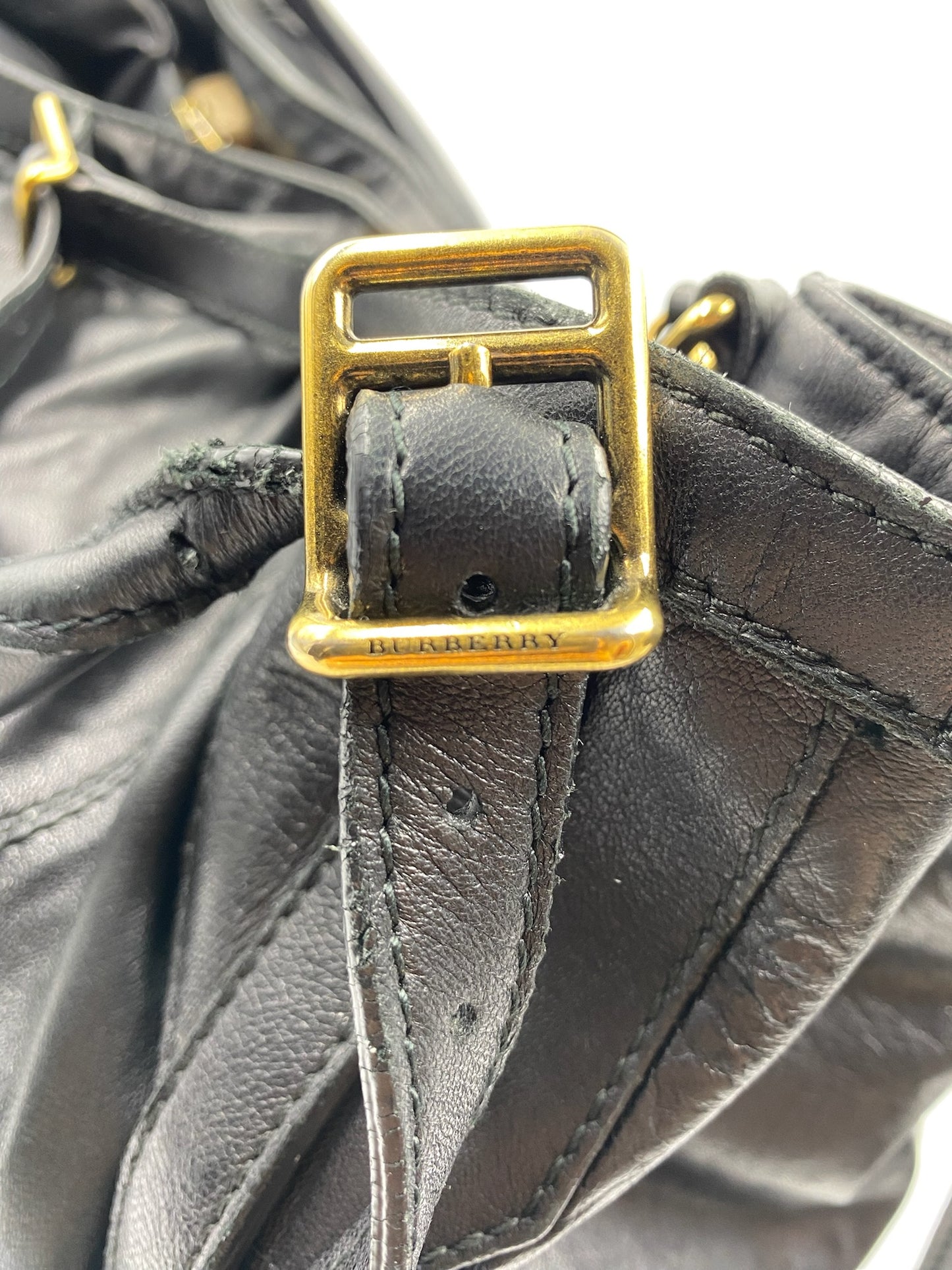 Burberry Black Large Leather Handbag