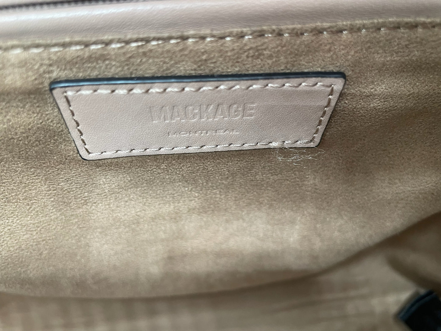 Mackage Barton Taupe Leather Tote