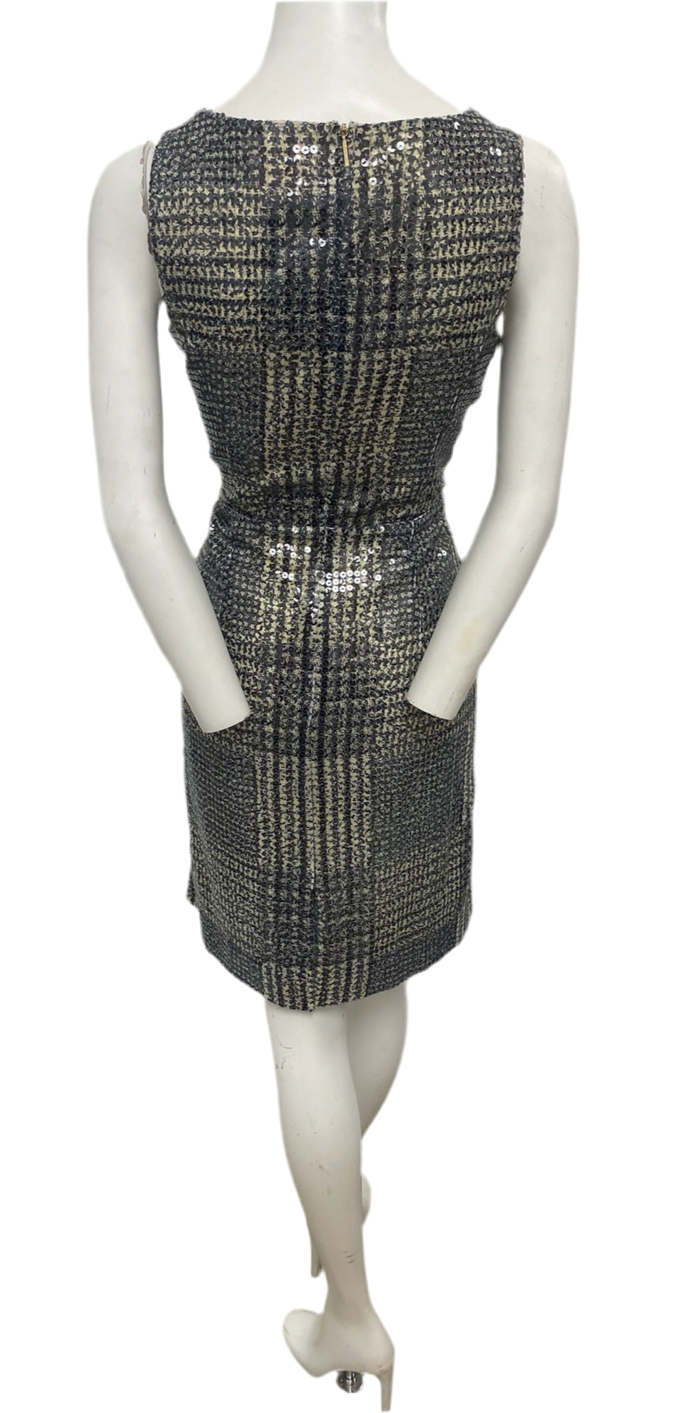 Tory Burch Grey Sequin Dress Size 4