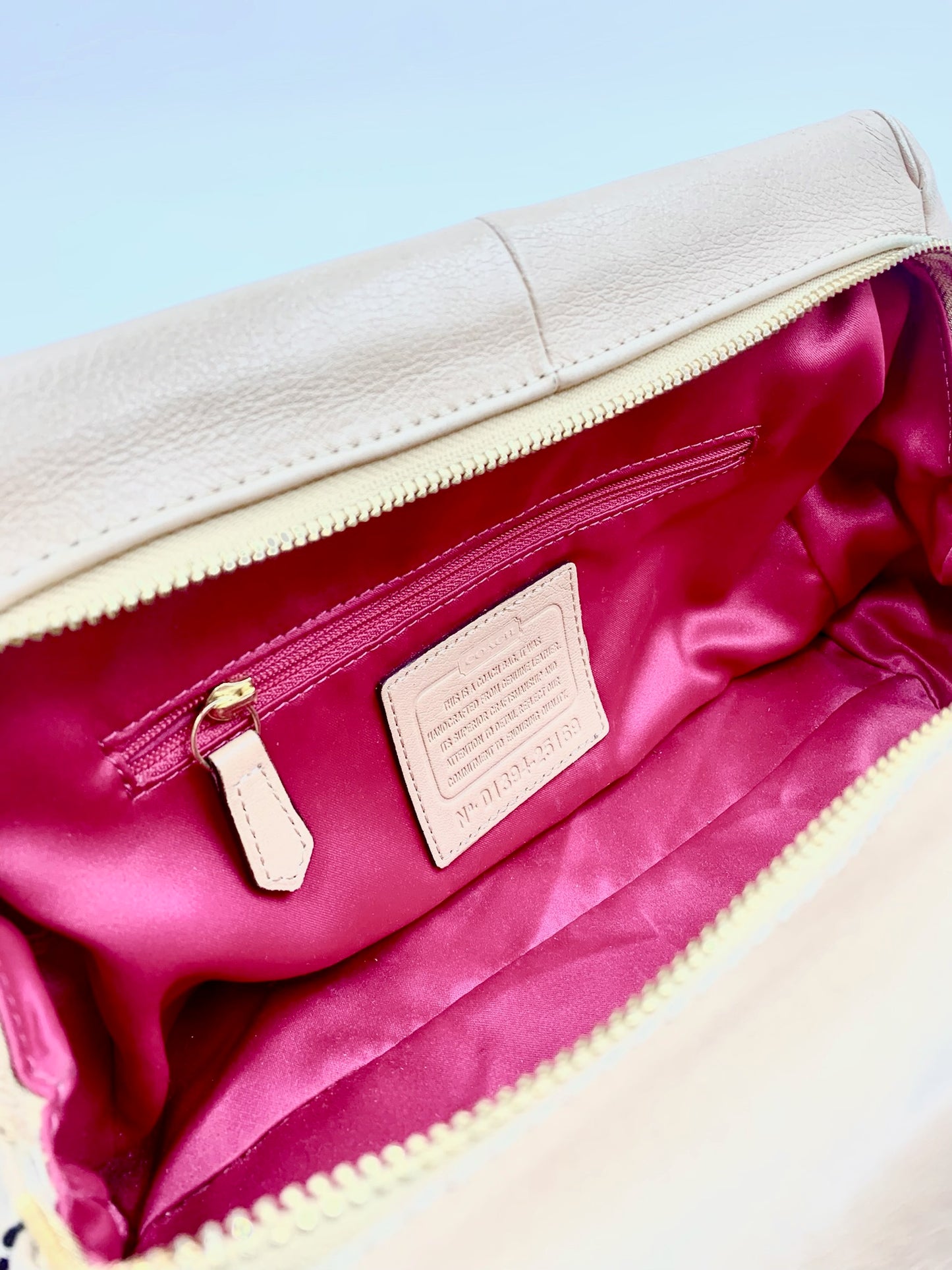 Coach Biege Madison Madeline East West Satchel