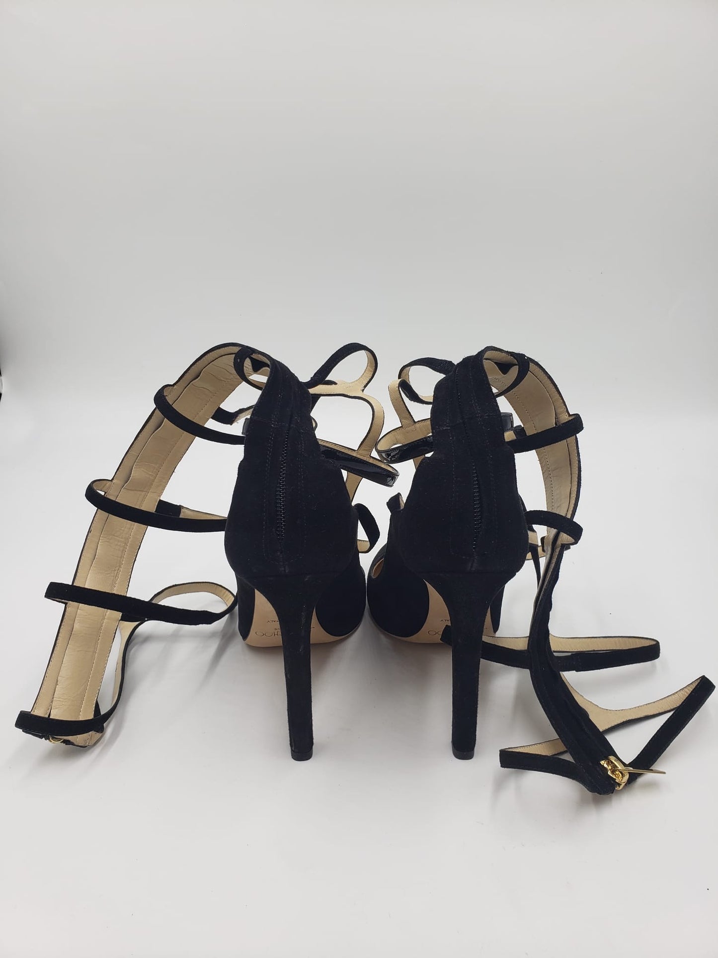Brand New Jimmy Choo Dali 110 Black Suede Boots Size 38.5