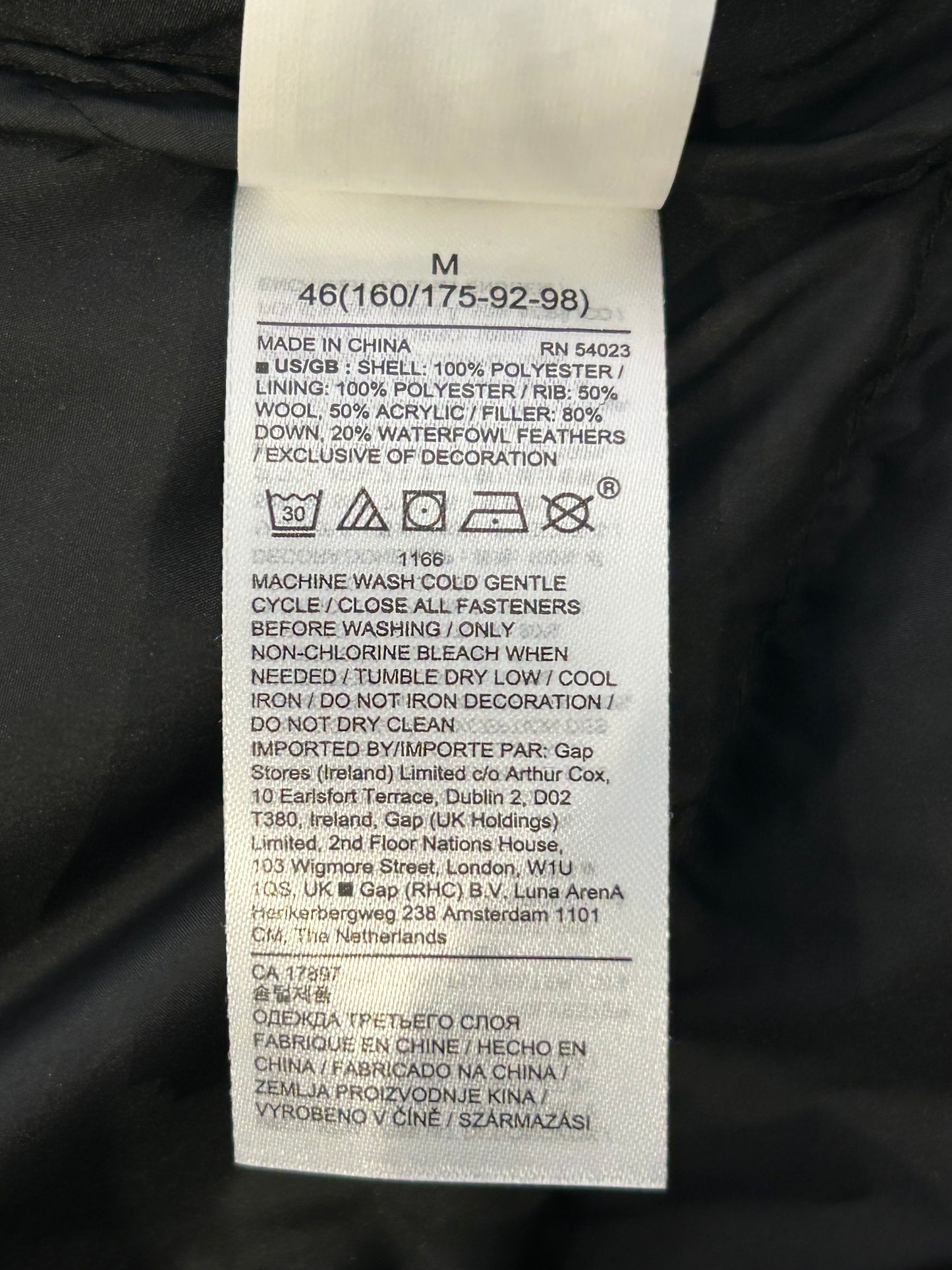 Brand New Banana Republic Black & Red Plaid Water Repellent Jacket Size M
