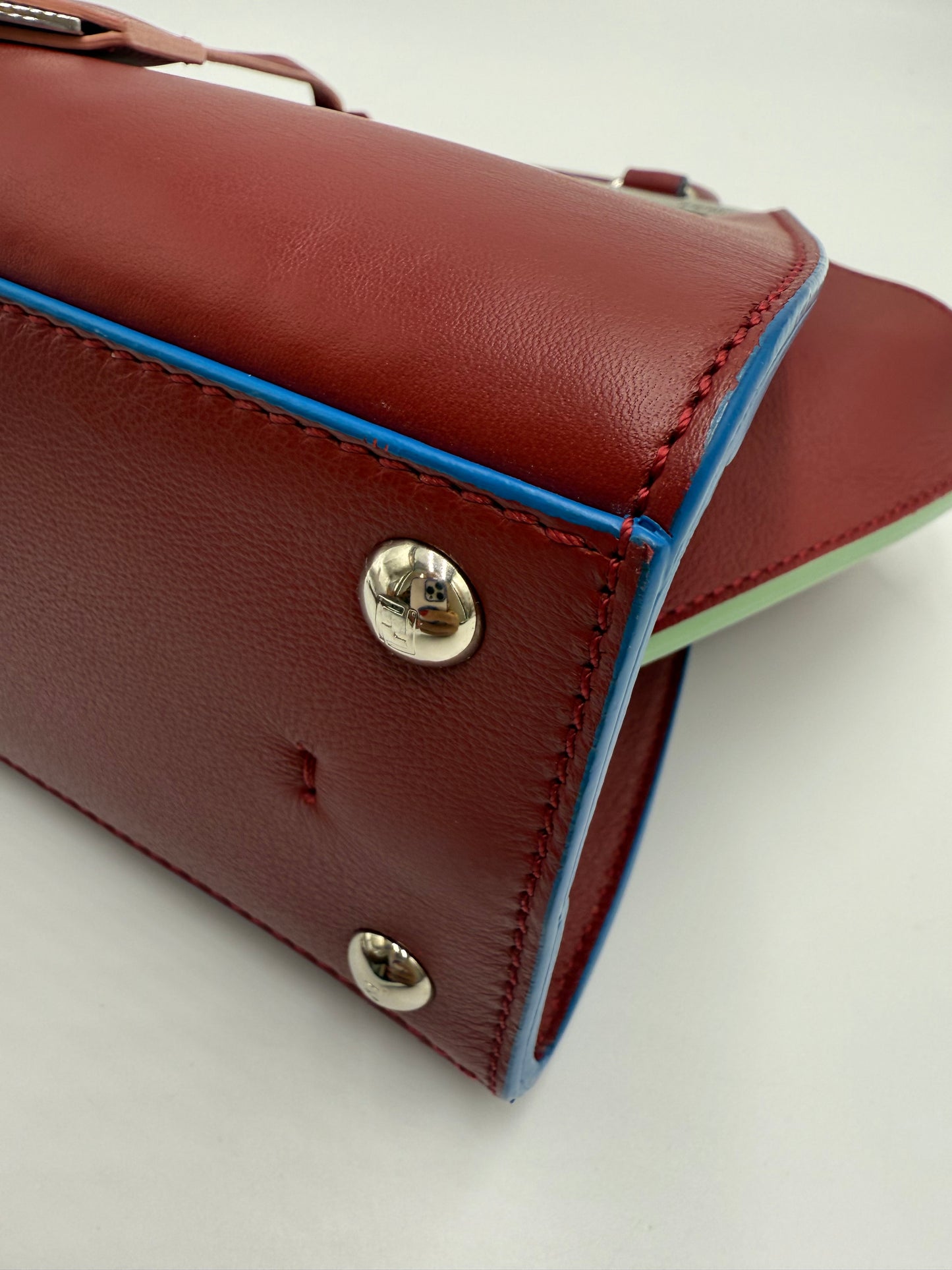 Fendi Dark Red Mini 3Jours Handbag