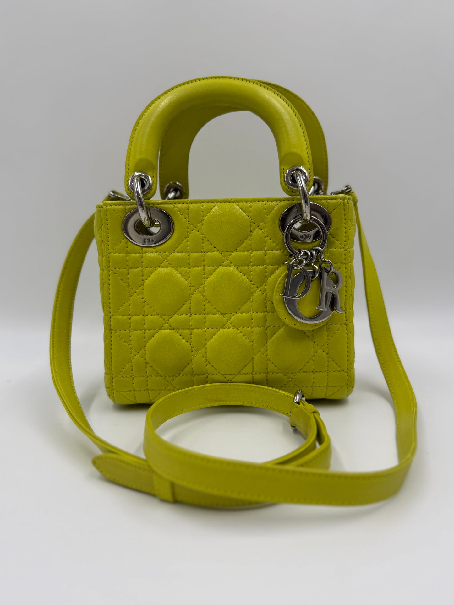 Lady Dior Mini Lemon Yellow Bag