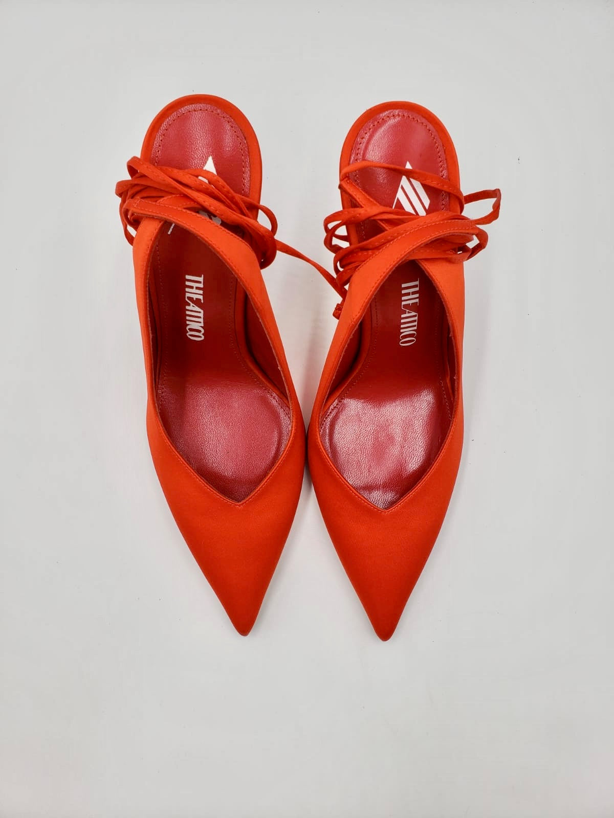 The Attico “ Venus” Orange Slingback Pumps Size 37