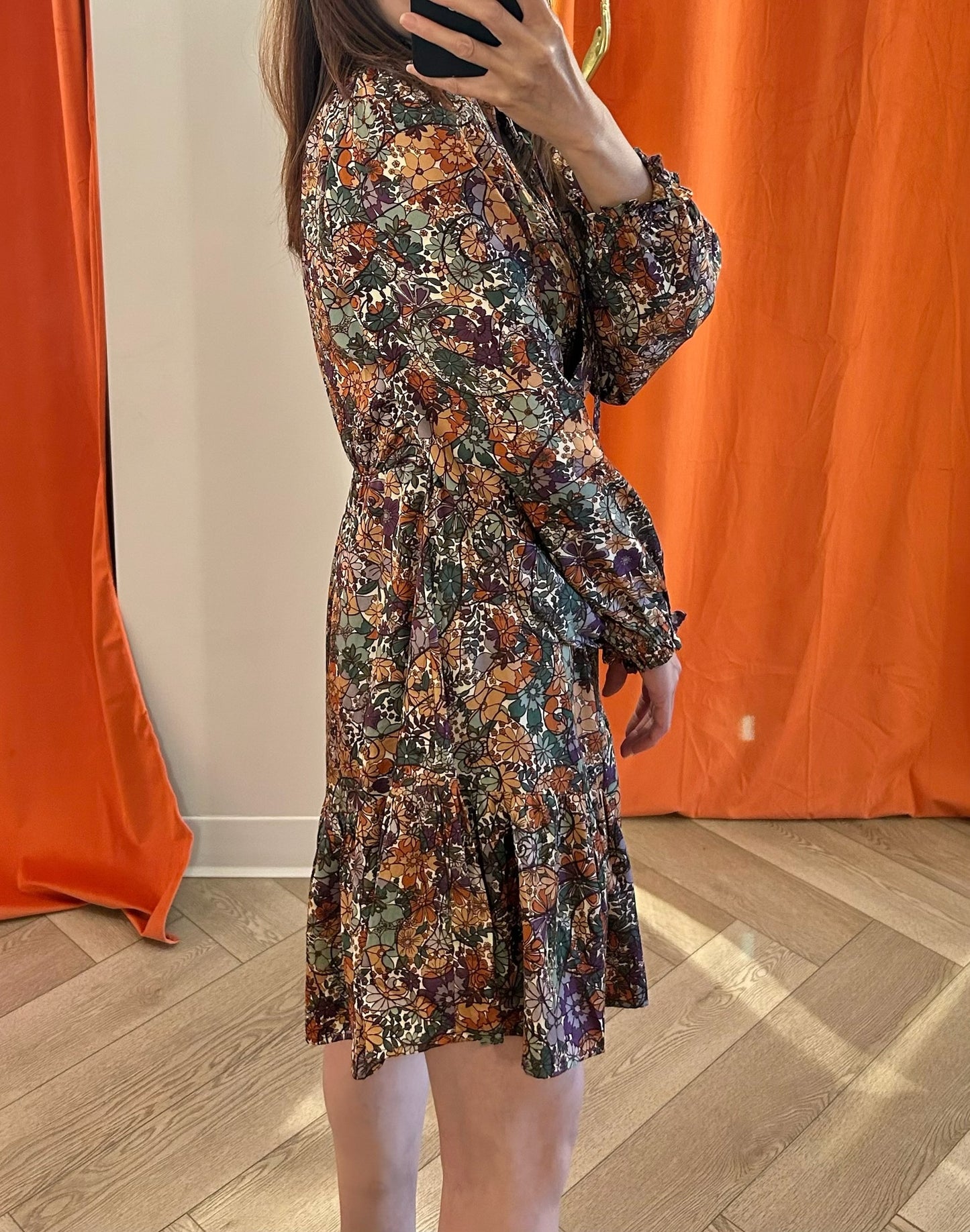 Suncoo Paris Floral Print Dress Size 1 US S