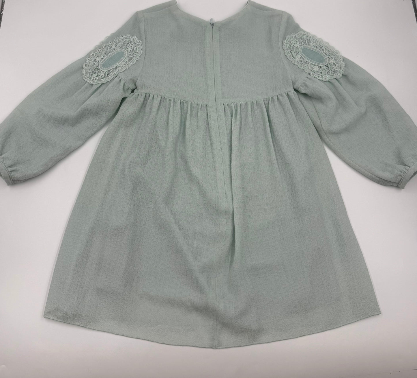 Chloe Kids Mint Green Crepe Dress Size 5