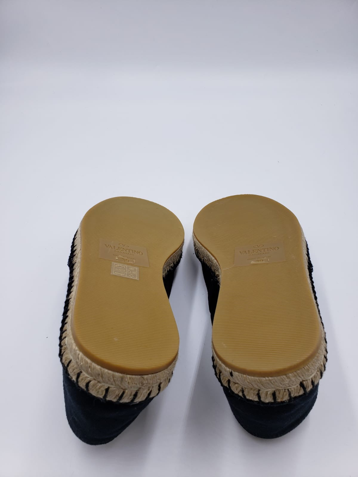 Brand New Valentino Navy Espadrille Flats Size 39