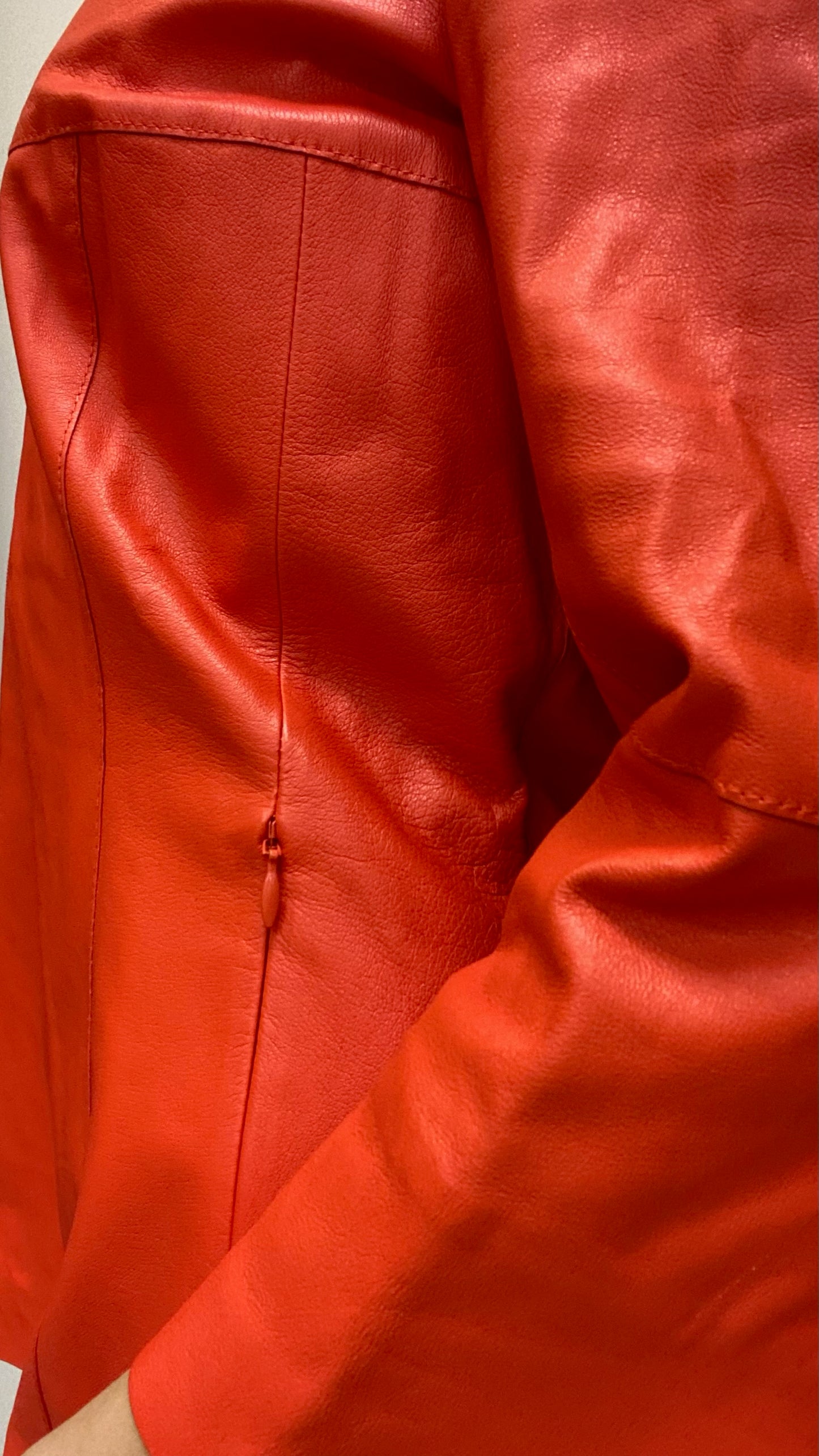 Brand New Lafayette Red
Leather Blouse
Size 8