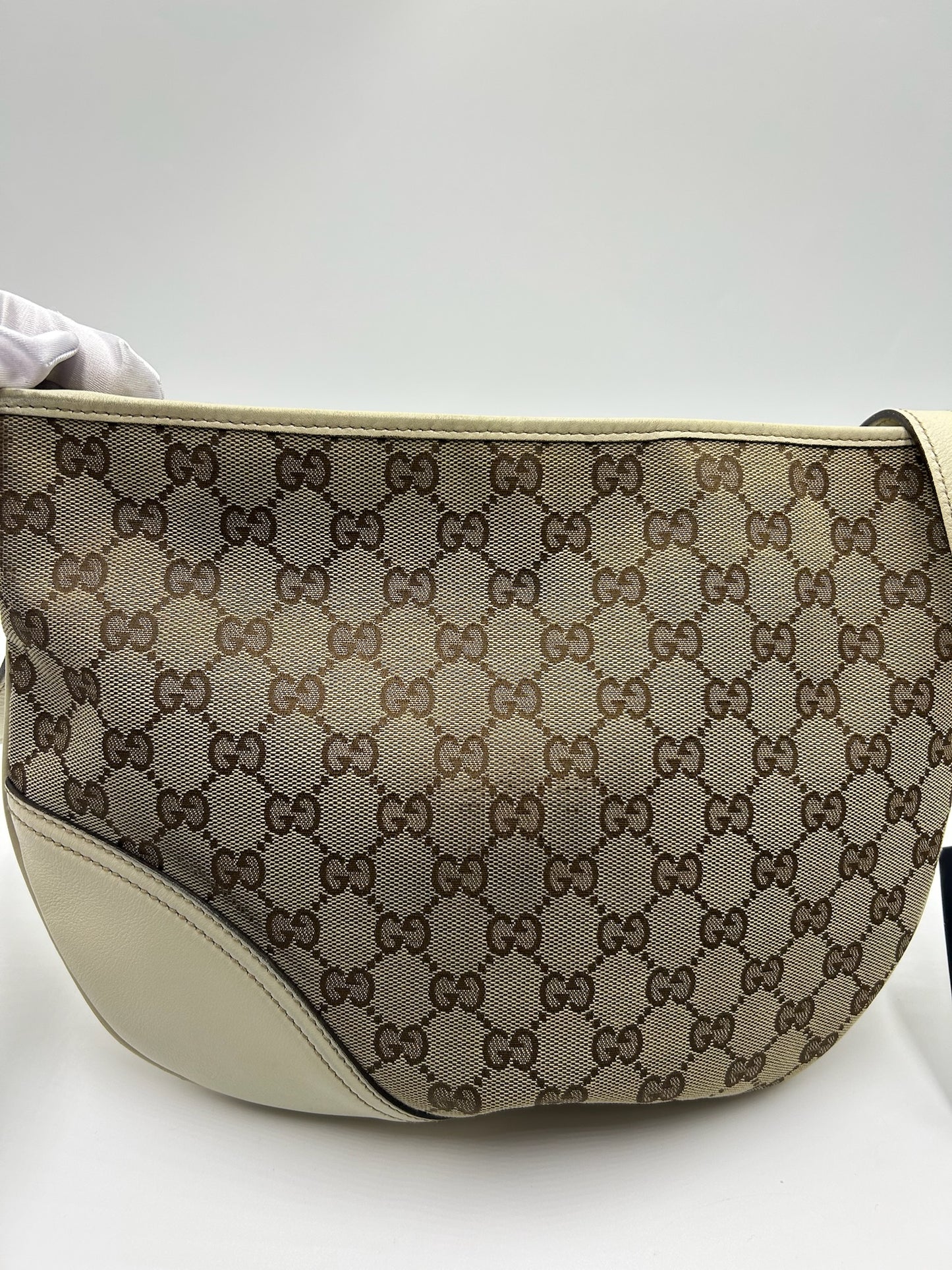 Gucci Monogram Canvas Crossbody Bag