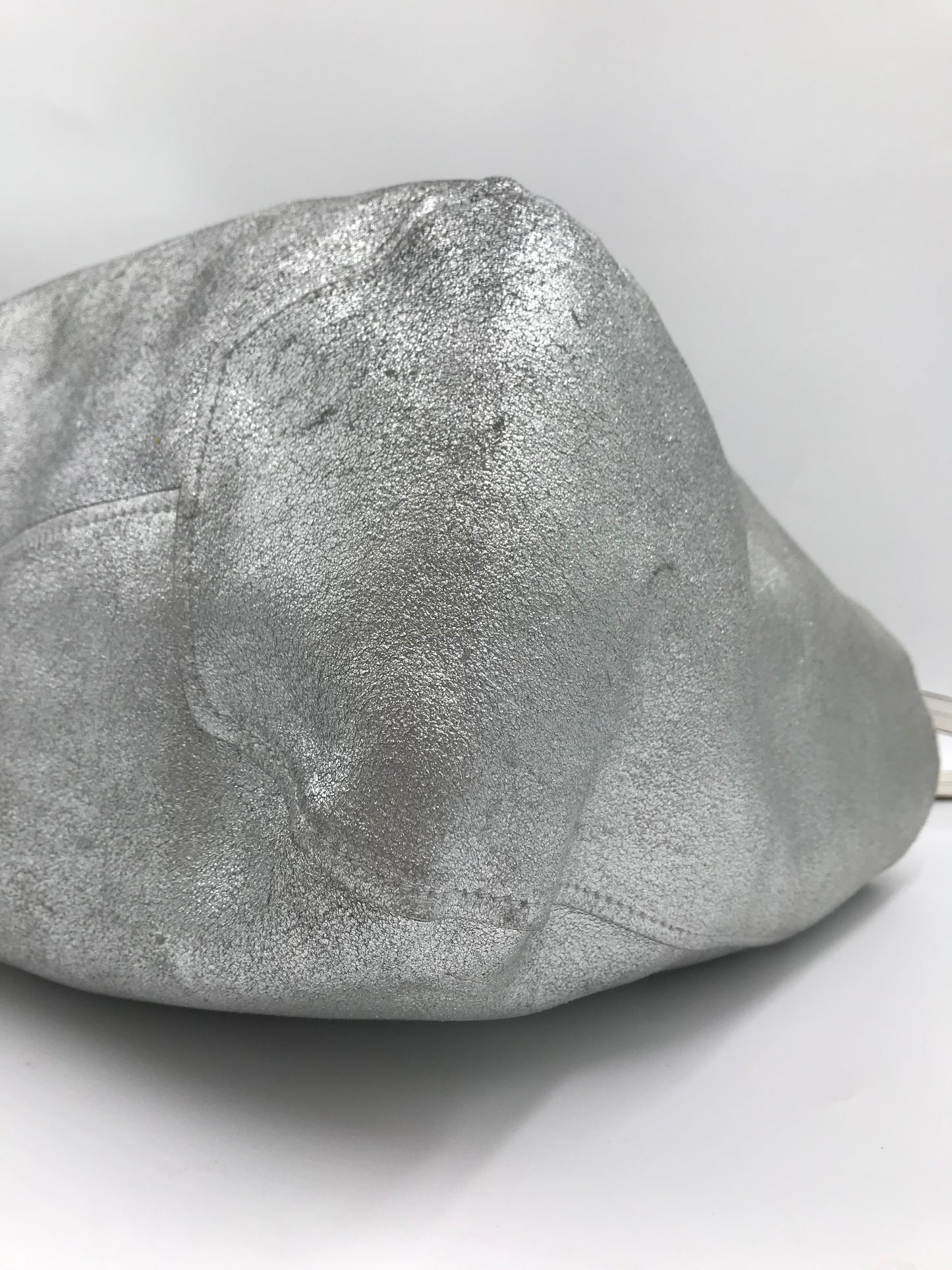 Michael Kors Leather Reversible Silver & White Large Tote