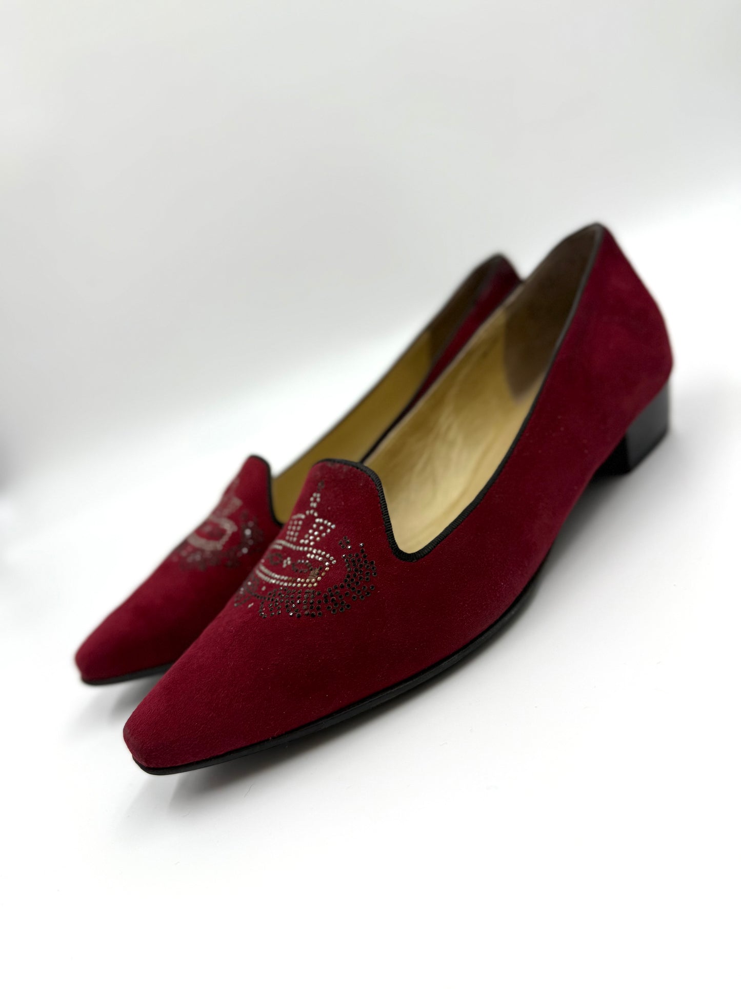 Peter Kaiser Red Pointed Loafers Size 37