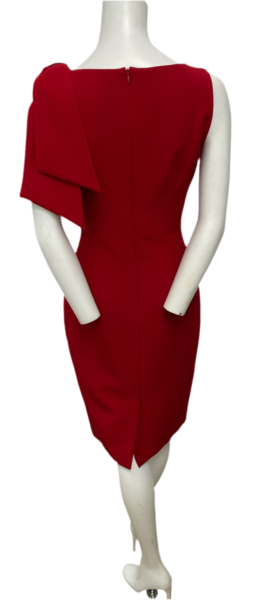 Femme Red Shoulder Bow Dress Size 34