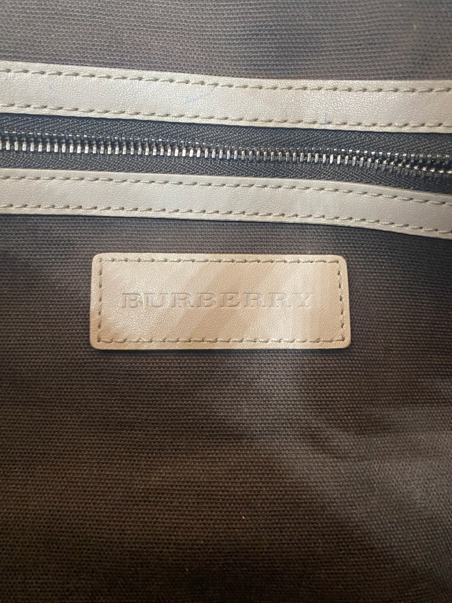 Burberry Smoked Check Diaper Bag