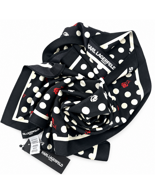 Brand New Karl Lagerfeld Ilona Dot Scarf