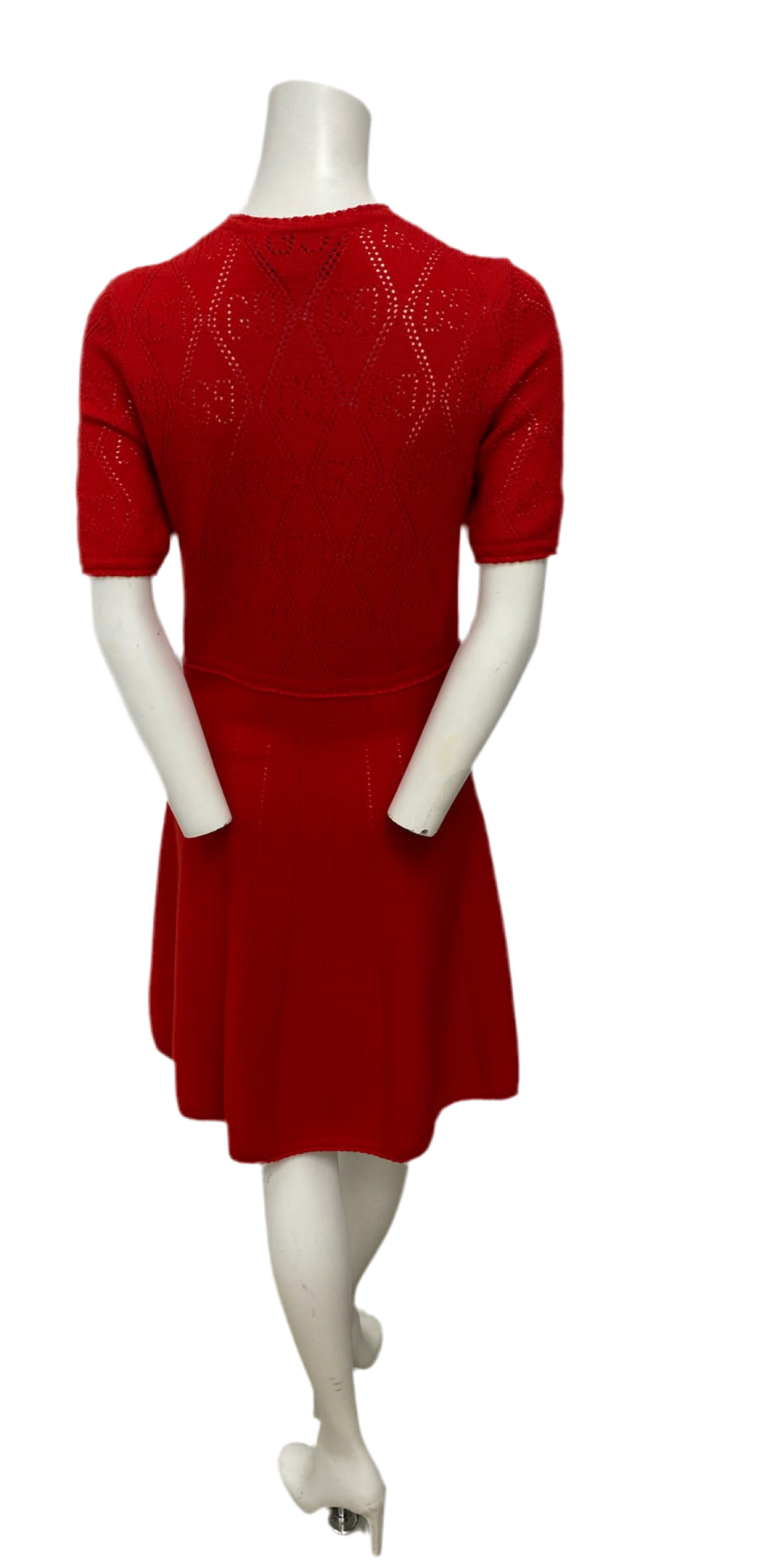 Gucci Red Wool Dress Size M