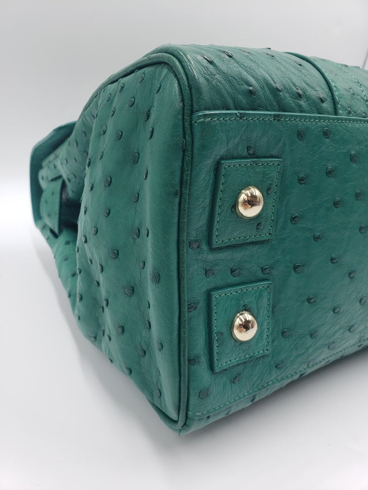 Mulberry Exotic Ostrich Emerald Green Bayswater Shoulder Bag
