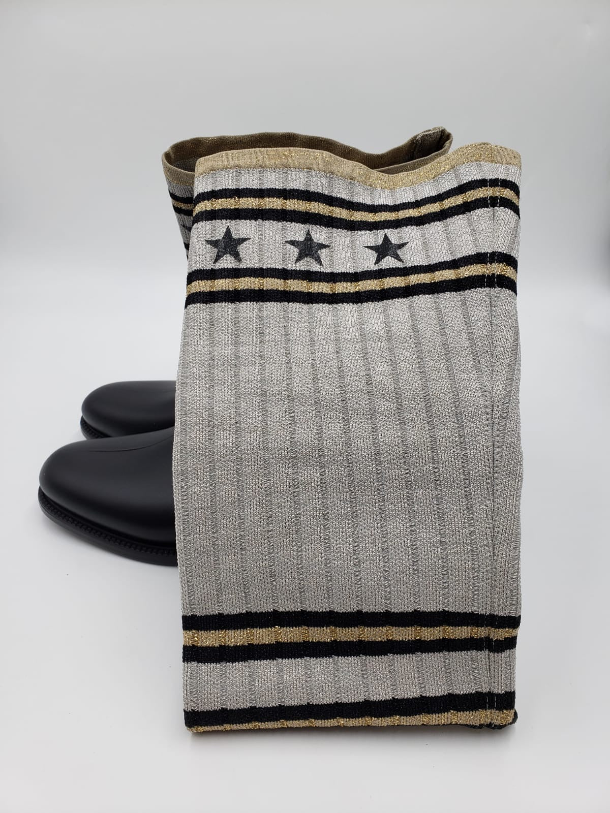 Brand New Givenchy Over The Knee Star Sock Rubber Boots Size 40