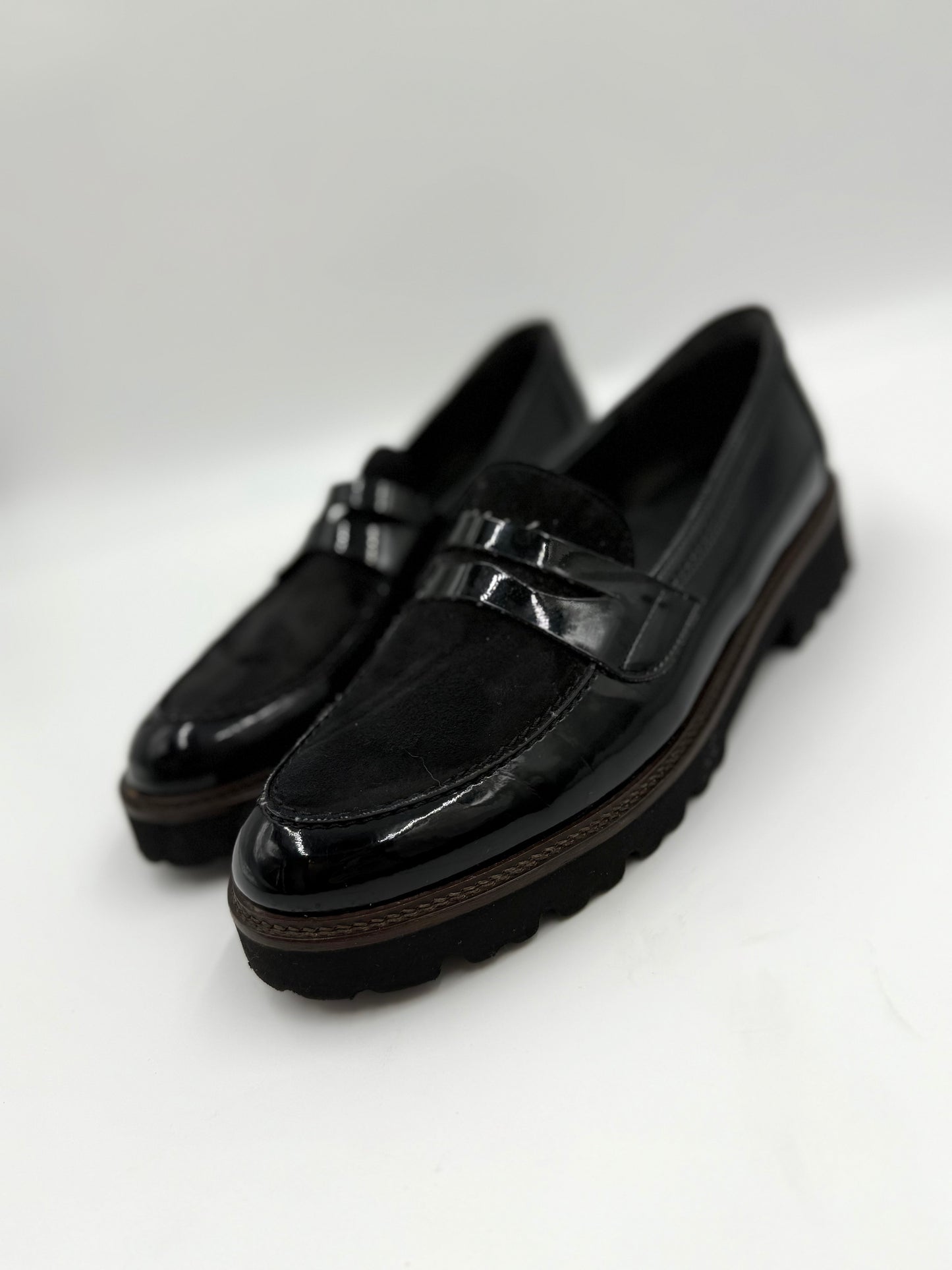 Gabor Black Loafers Size 7.5