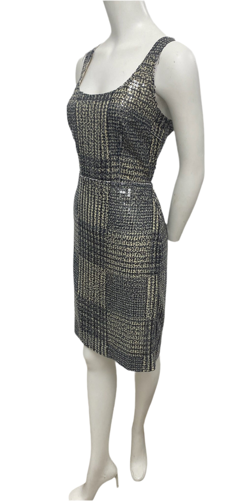 Tory Burch Grey Sequin Dress Size 4