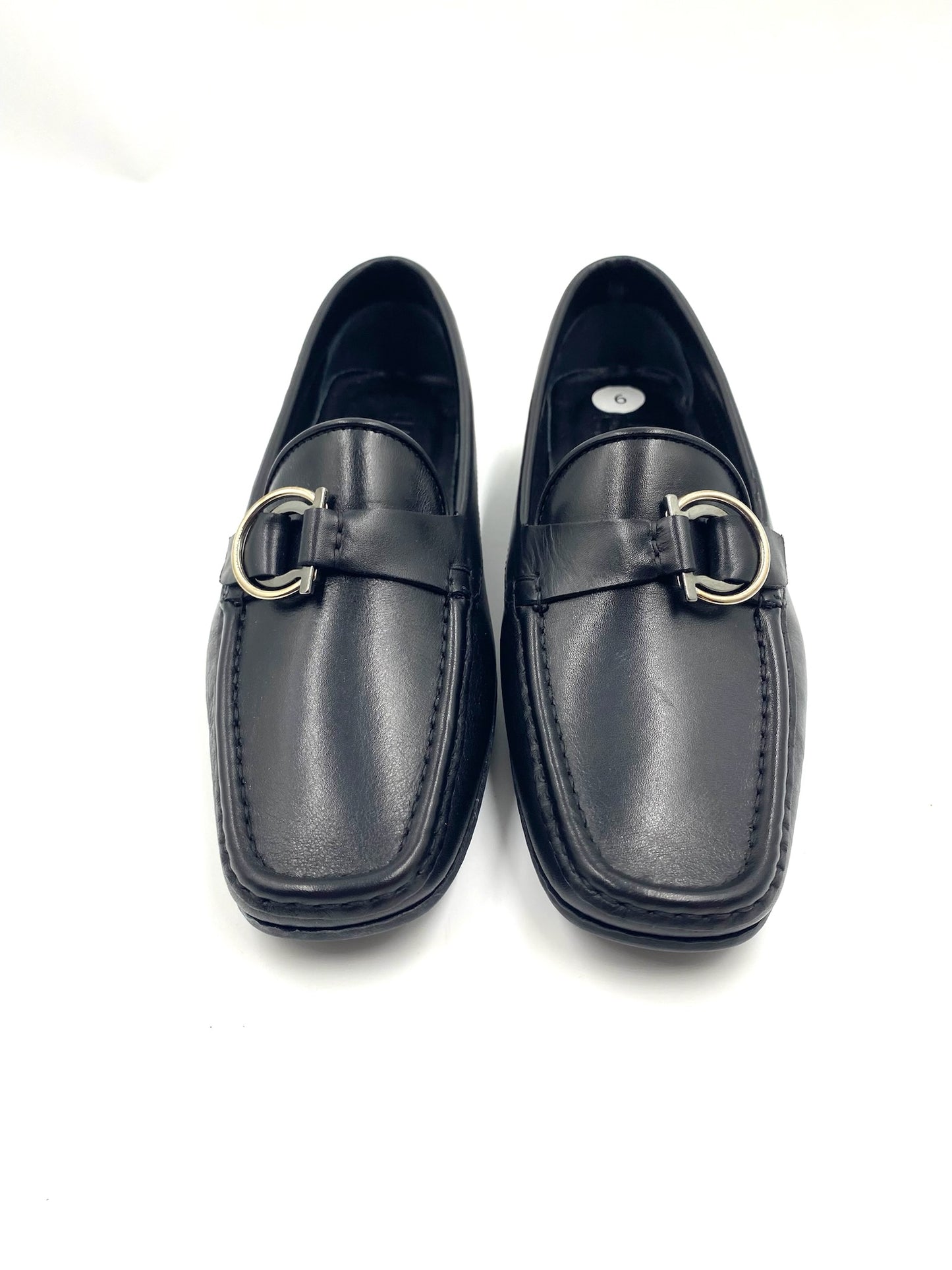 Salvatore Ferragamo Black Flat Loafers Size 6