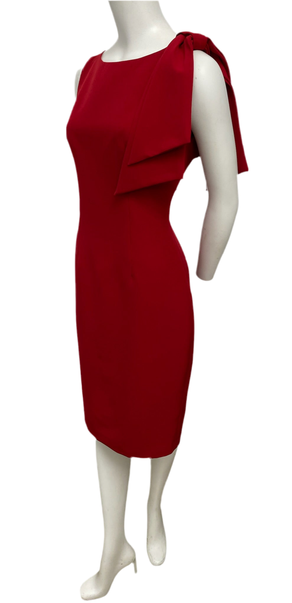 Femme Red Shoulder Bow Dress Size 34