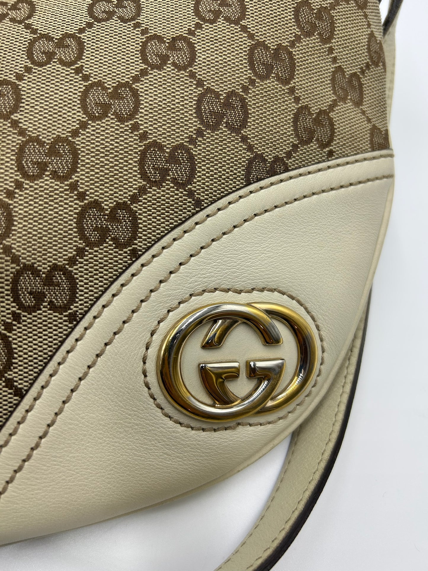 Gucci Monogram Canvas Crossbody Bag
