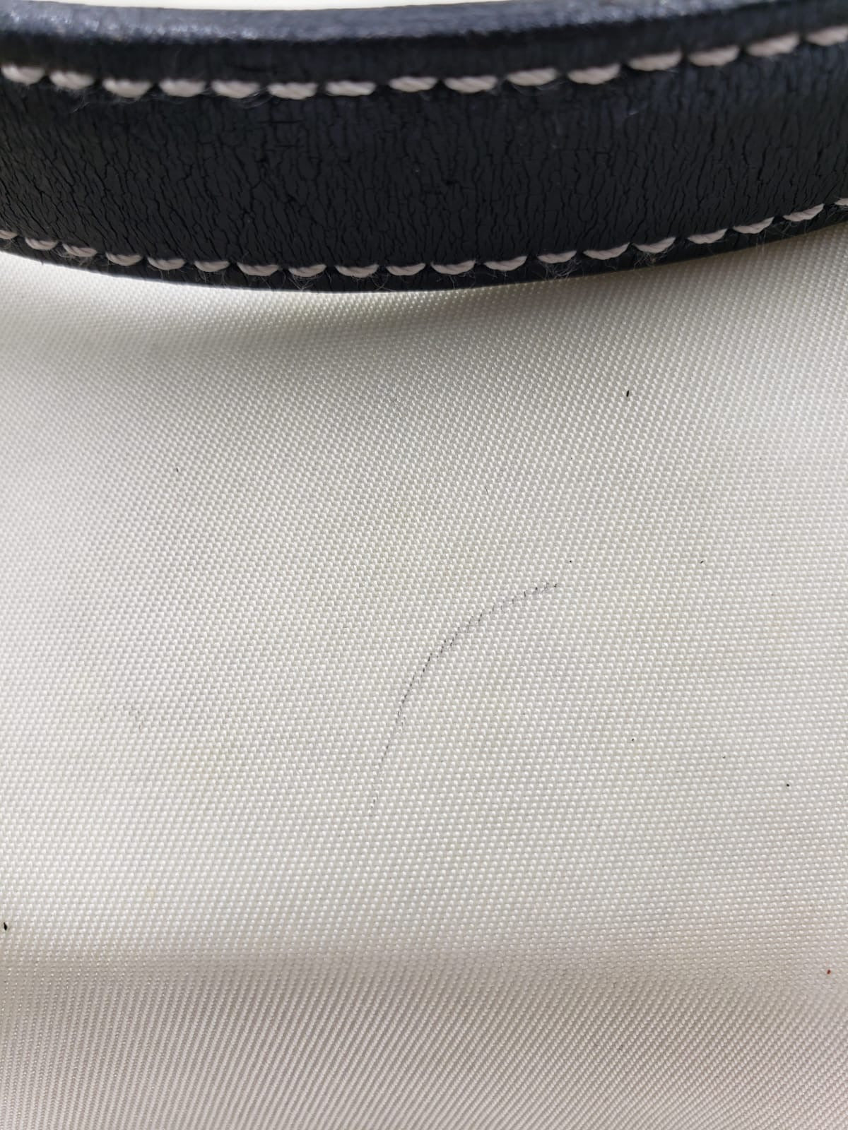 Prada Tessuto Sirio Bianco Nero Pochette Handbag