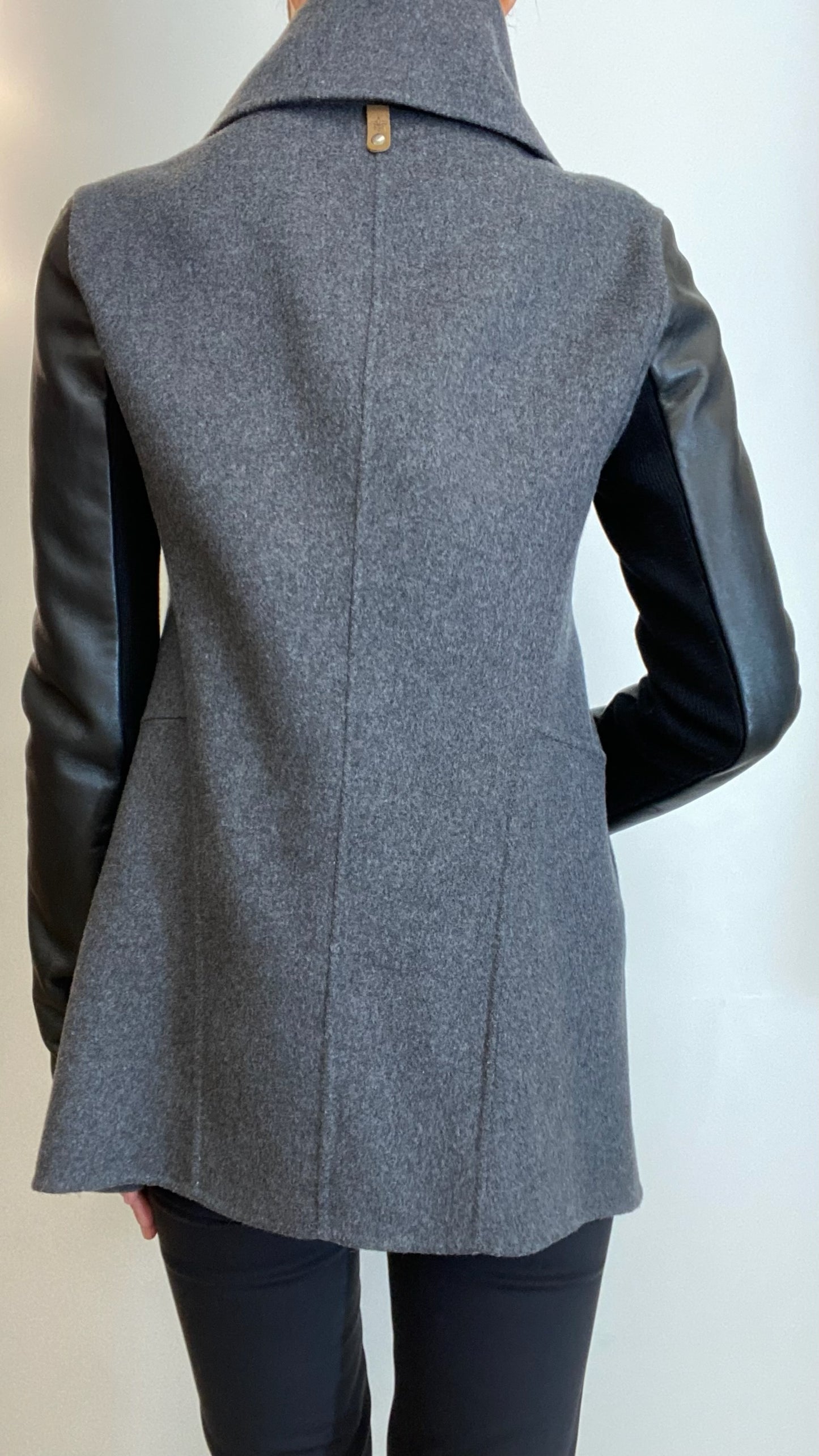 Mackage Grey Wrap Jacket Size XS