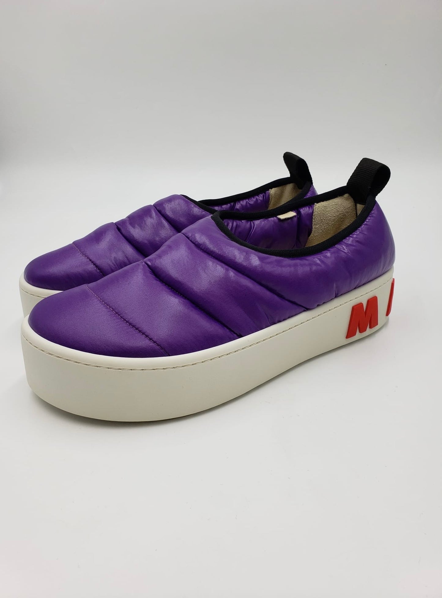 Brand New Marni Purple Puffer Sneakers Size 40
