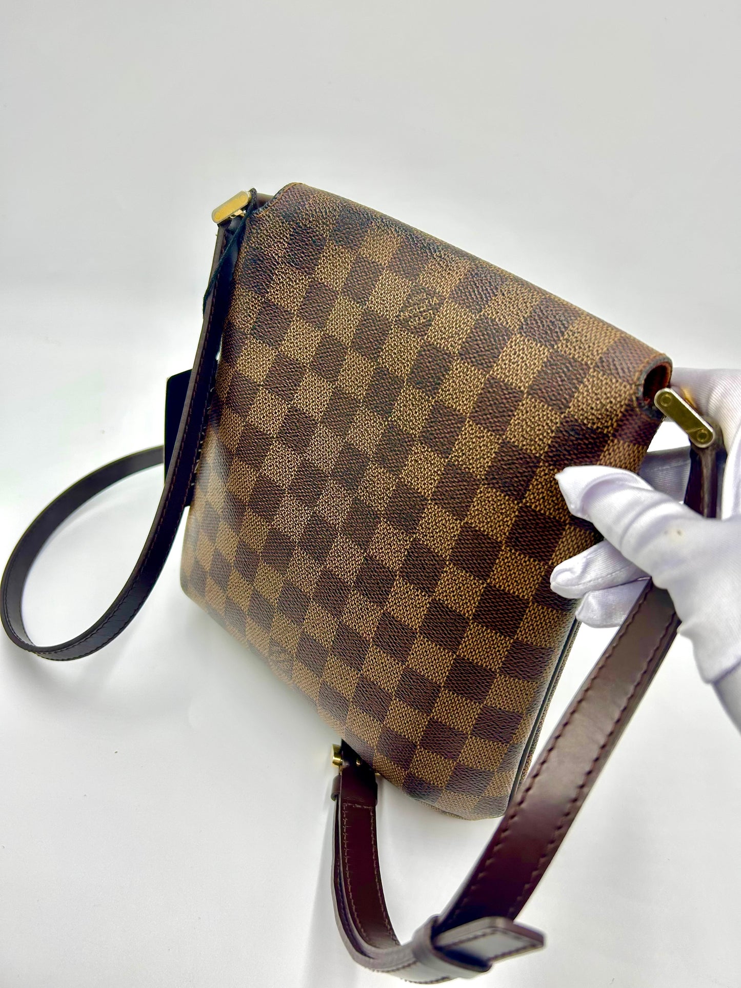 Louis Vuitton Damier Ebene Musette Crossbody Bag