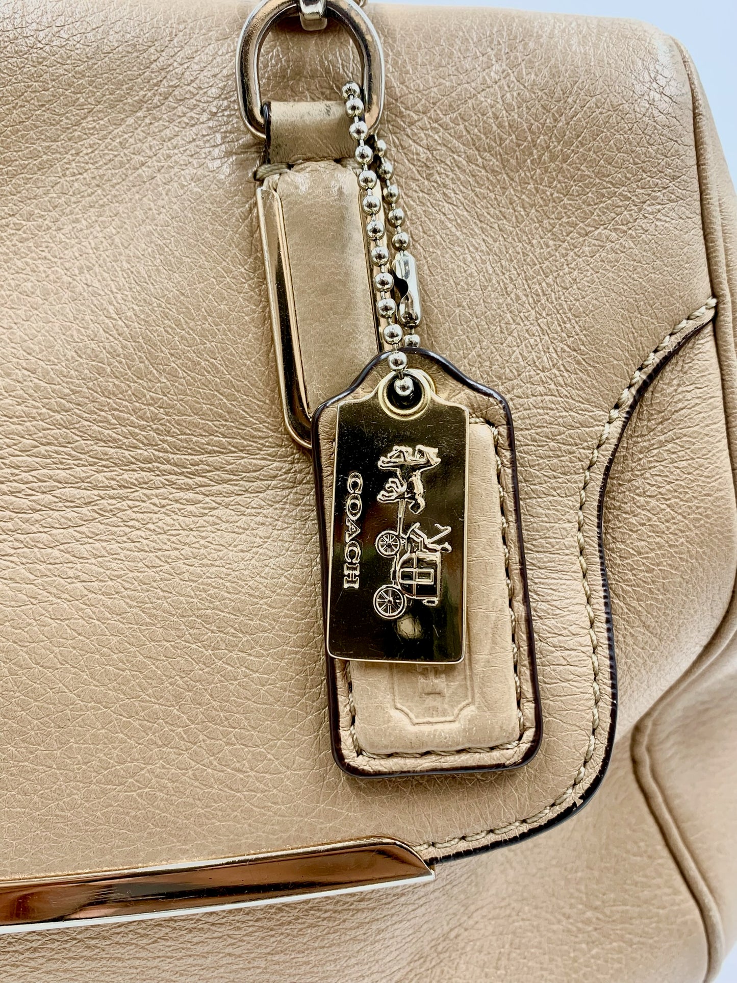 Coach Biege Madison Madeline East West Satchel