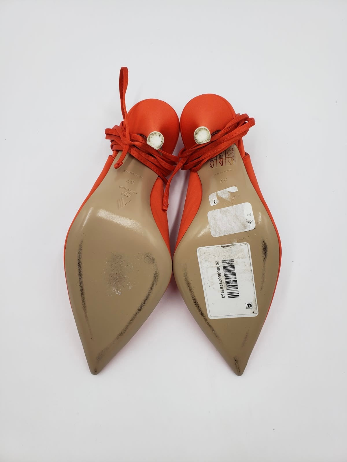 The Attico “ Venus” Orange Slingback Pumps Size 37
