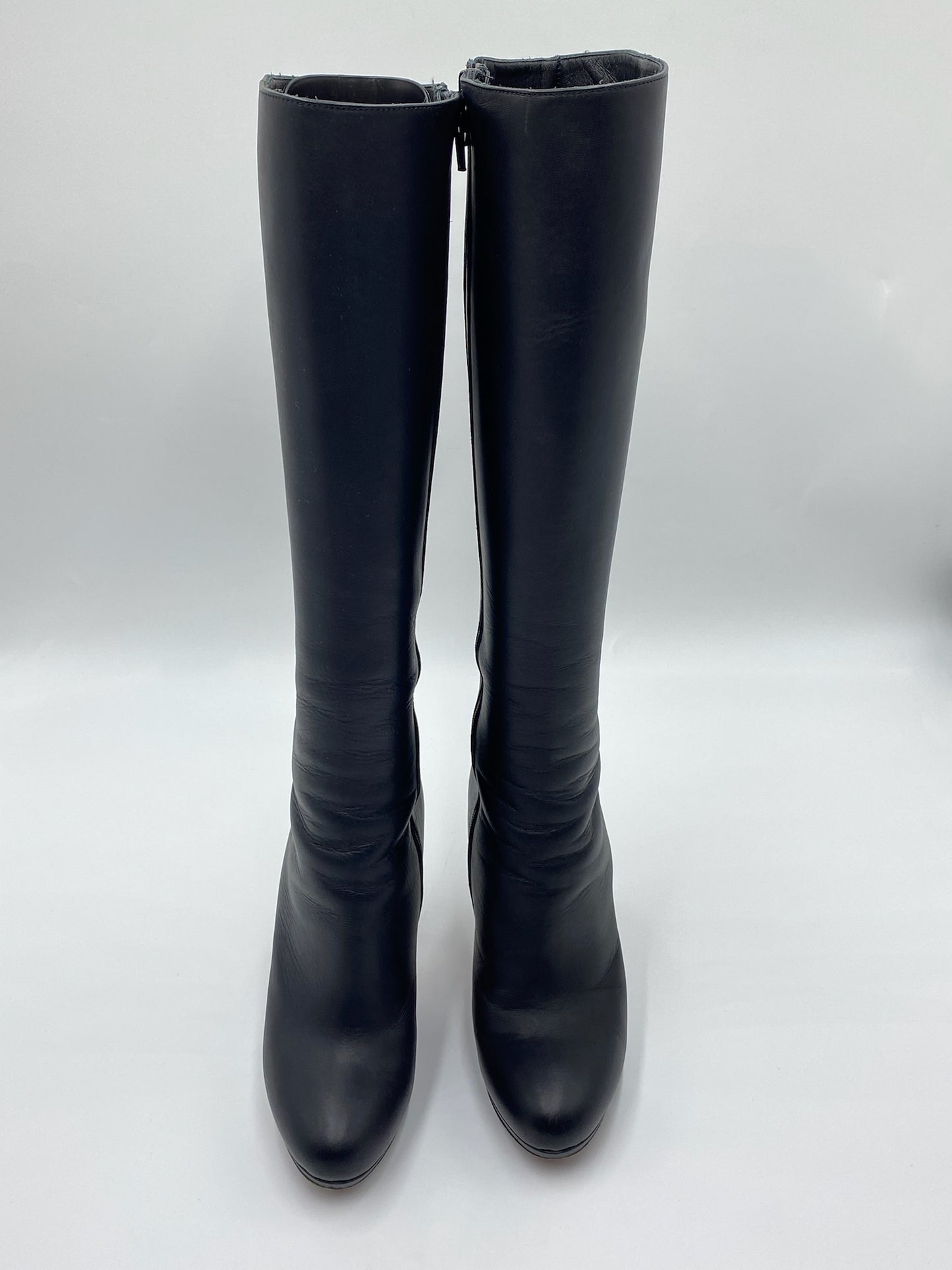Christian Louboutin Black Tall Leather Boots Size 6.5