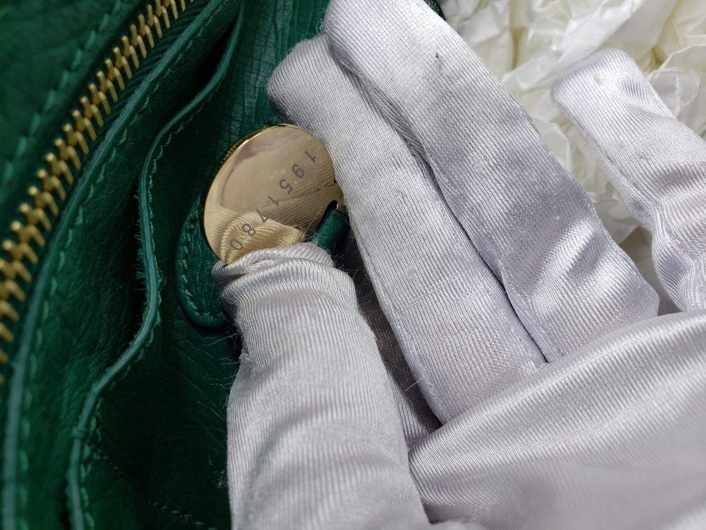 Mulberry Exotic Ostrich Emerald Green Bayswater Shoulder Bag