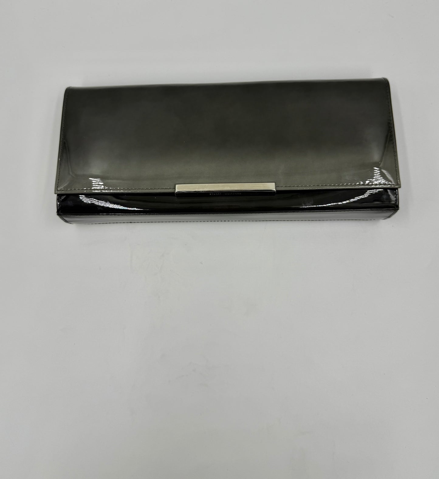 Stuart Weitzman Grey Patent Clutch