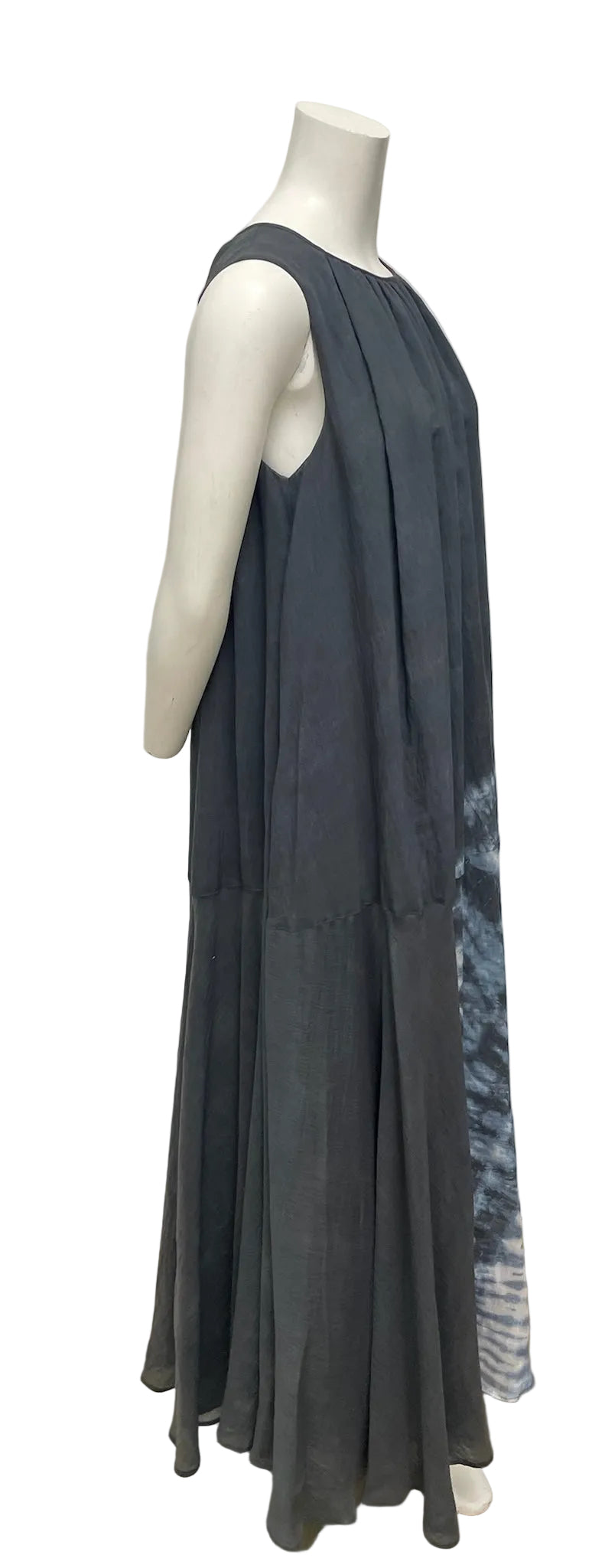 COS x Tabata Shibori Grey Tie Dye Linen Dress Size 38