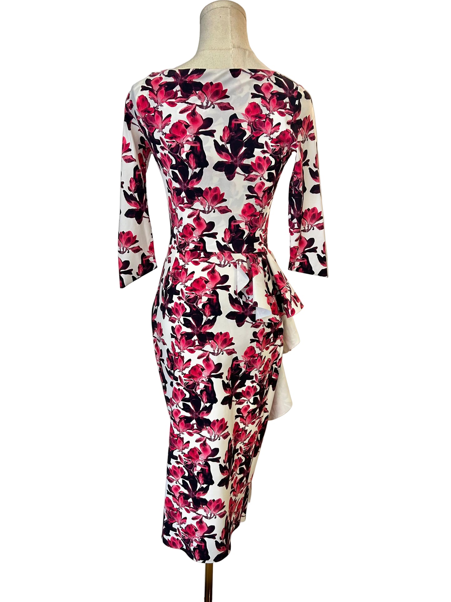 Chaira Boni Pink Floral Sheath Dress Size 38