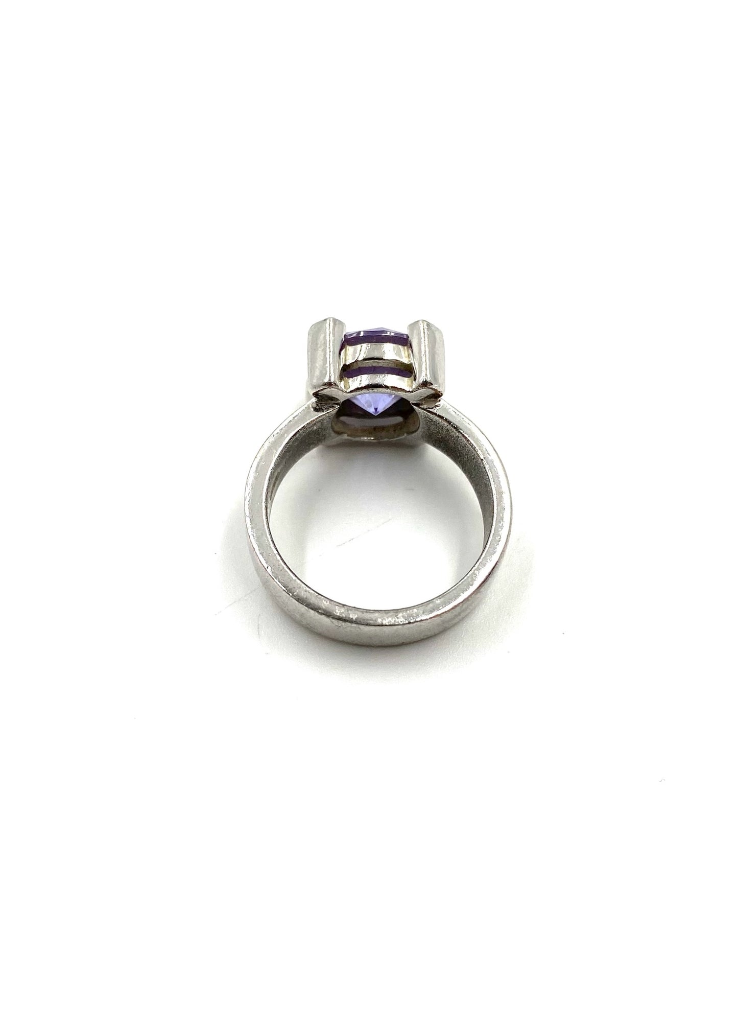 Amethyst Sterling Silver Ring Size 6.5