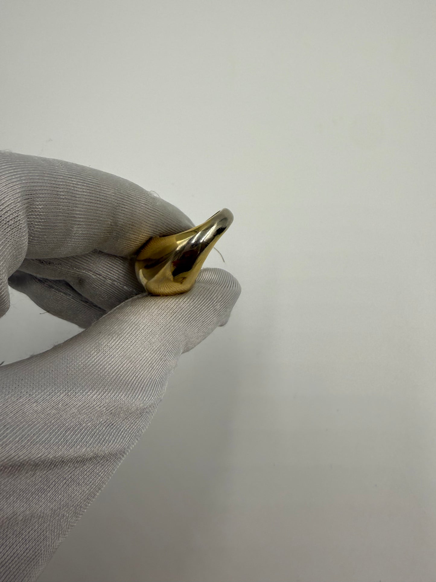 Vintage Christian Dior 1973 Gold Dome Ring Size 6.5