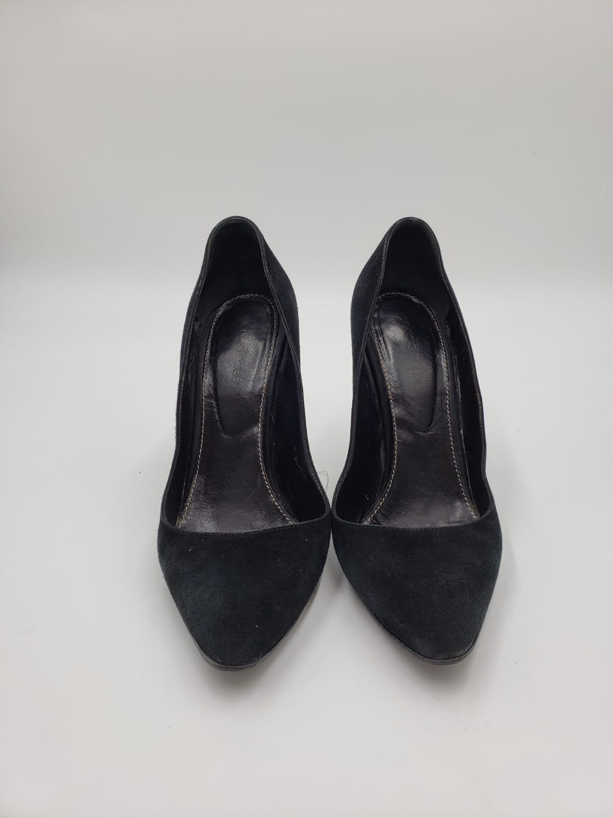 Sergio Rossi Black Suede Pumps Size 38
