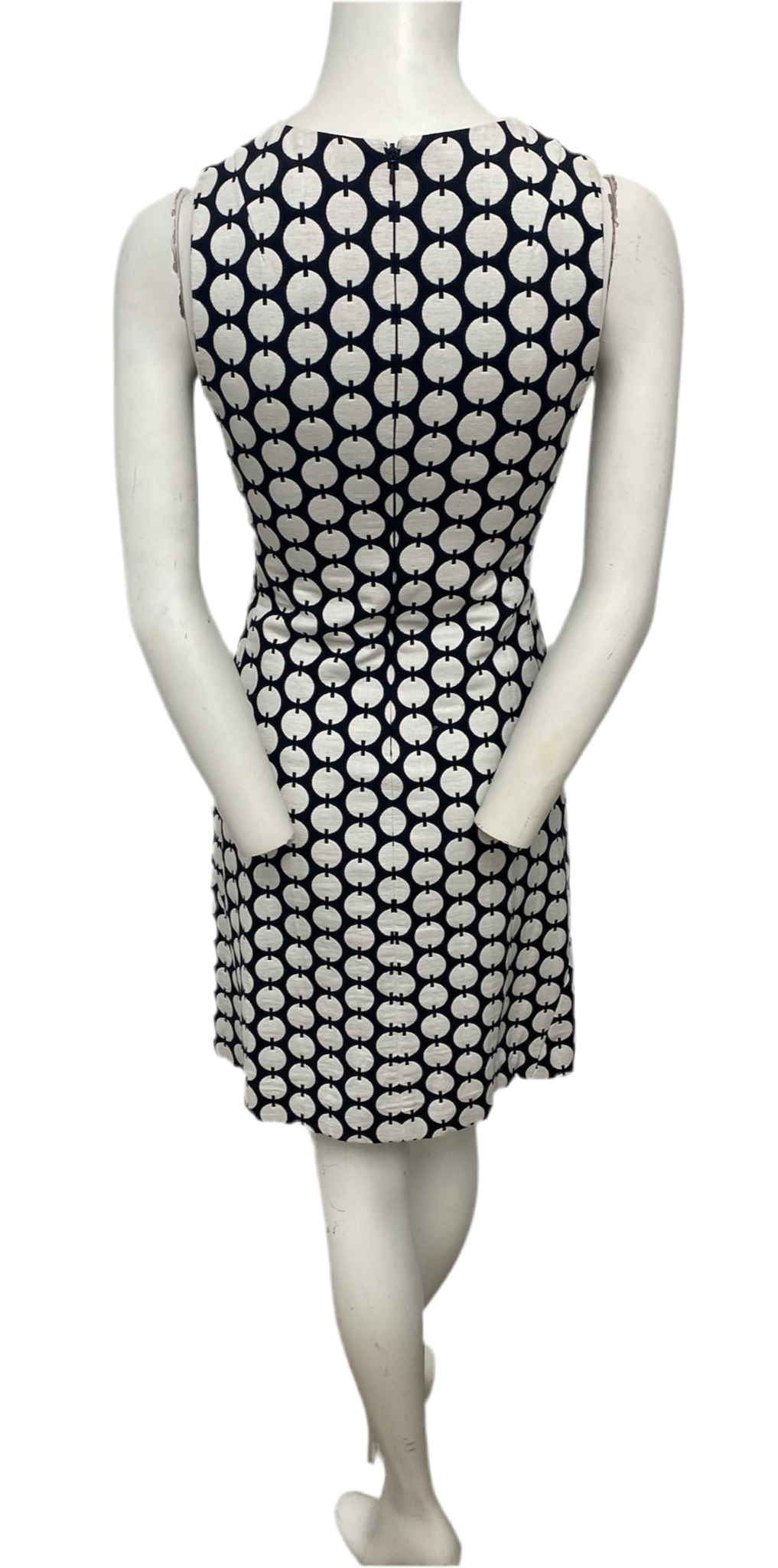 Tory Burch Black & White Print Sheath Dress Size 0