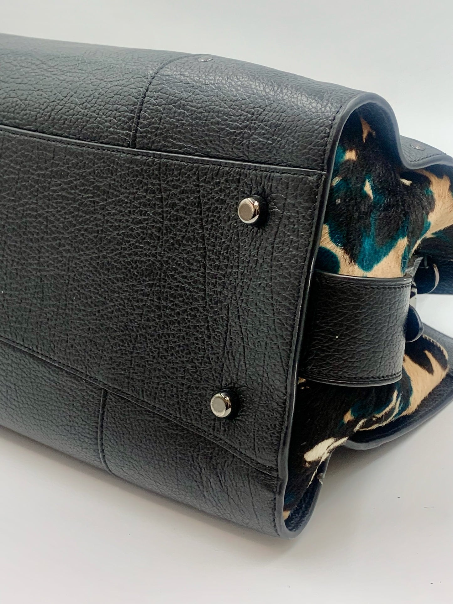 Limited Edition Coach Mercer Camo Print CalfHair Grain Leather Tote