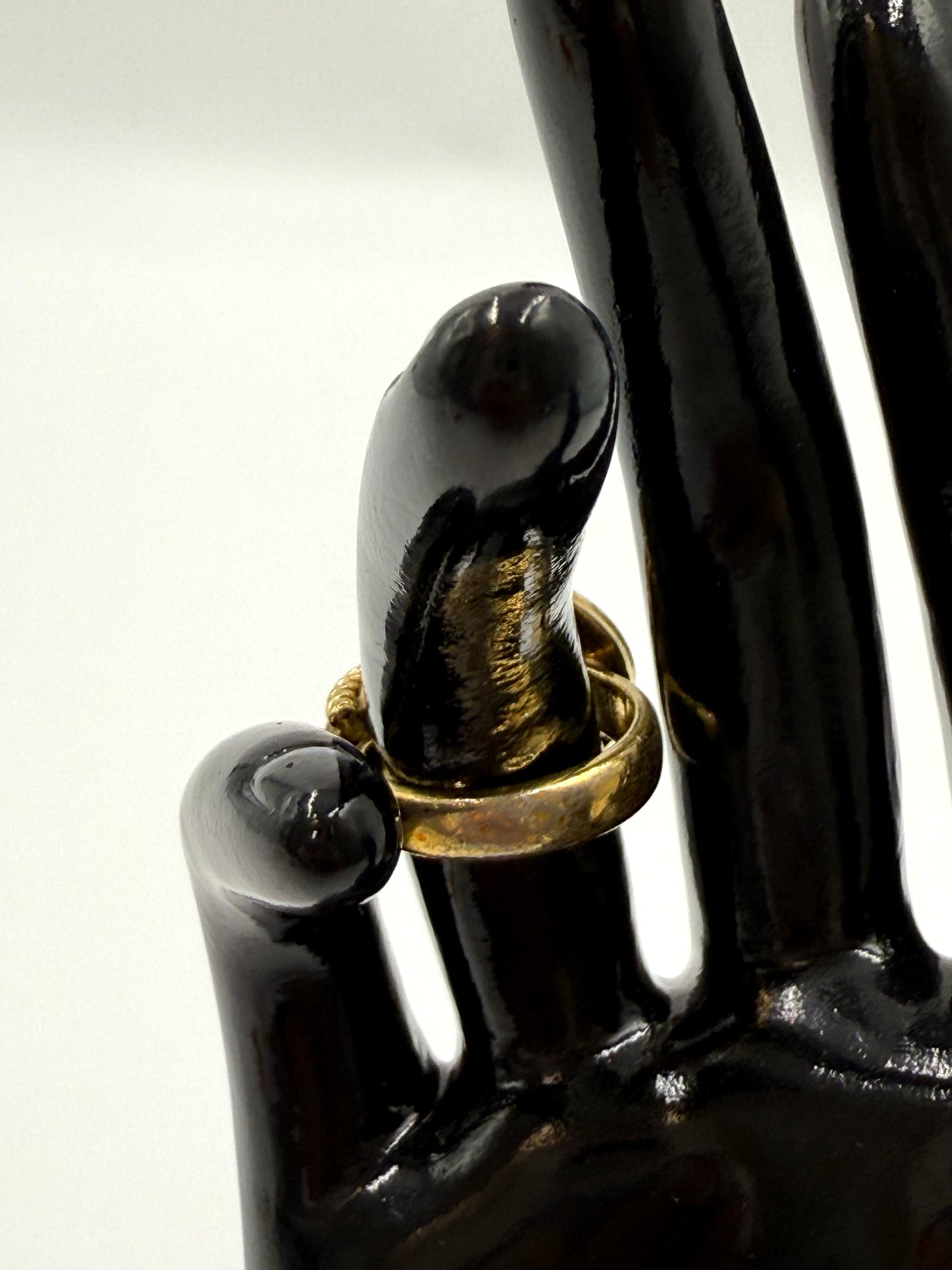 Vintage Christian Dior 1973 Gold Twist Ring Size 7.5