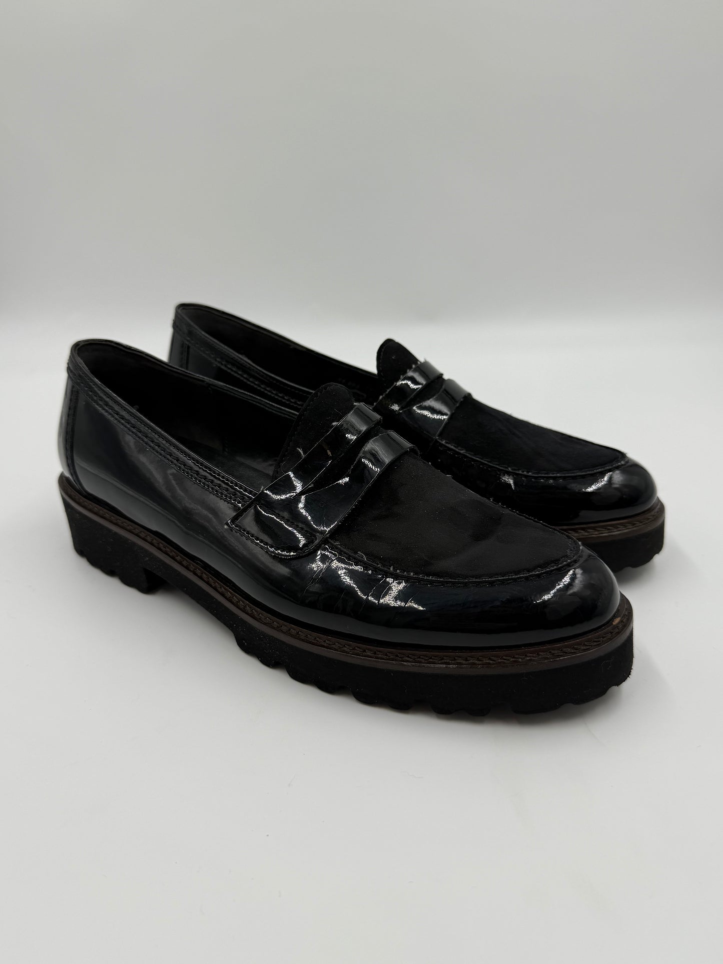 Gabor Black Loafers Size 7.5