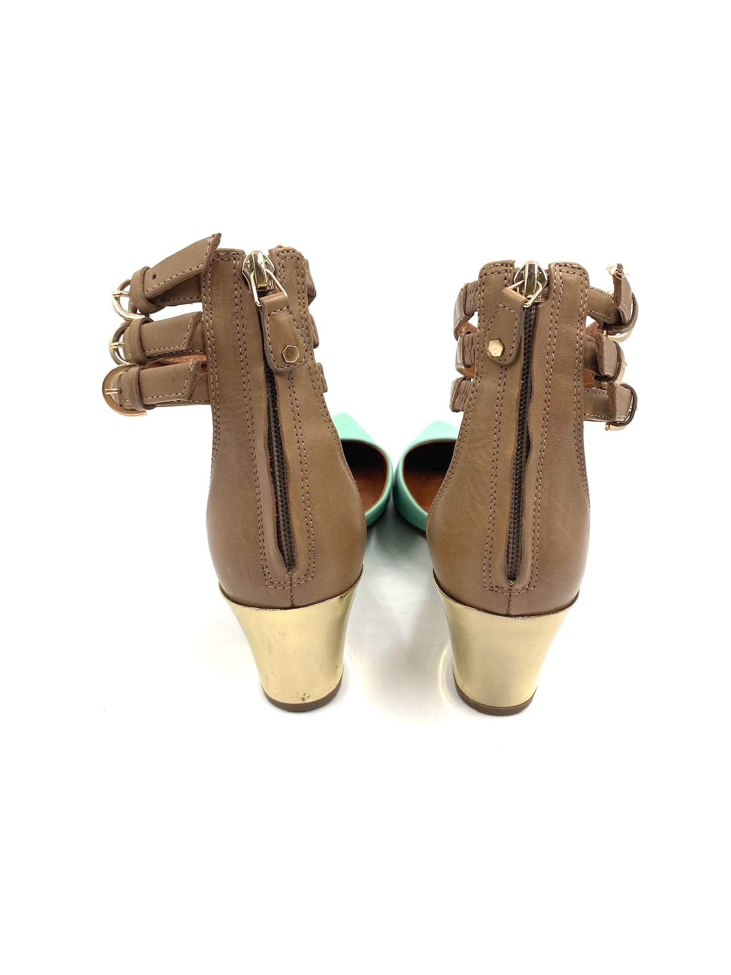 Rebecca Minkoff Teal Ankle Strap Shoes Size 7.5
