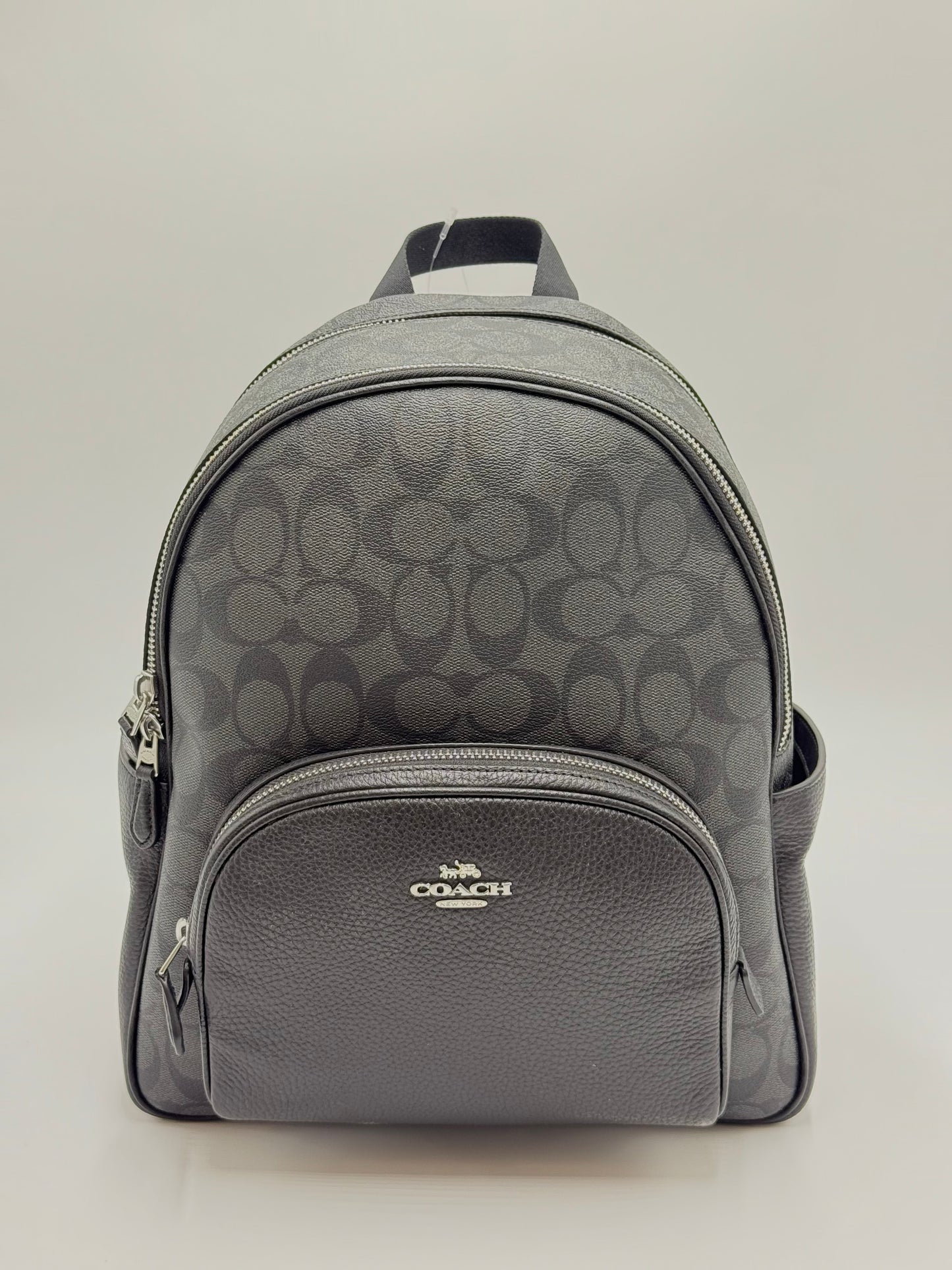 Brand New Coach Black Court Monogram Backpack